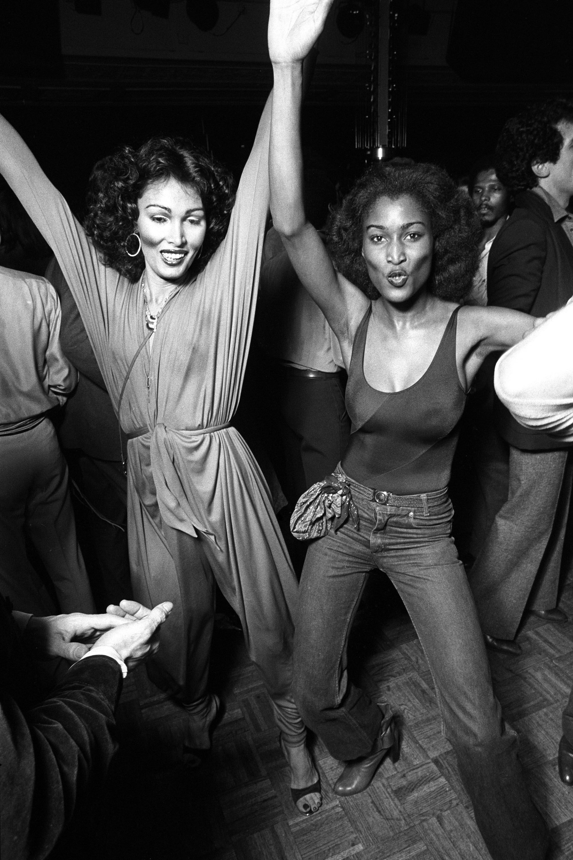 Vintage Photo of Disco Fever and Studio 54 Scene Anniversary of The Hustle