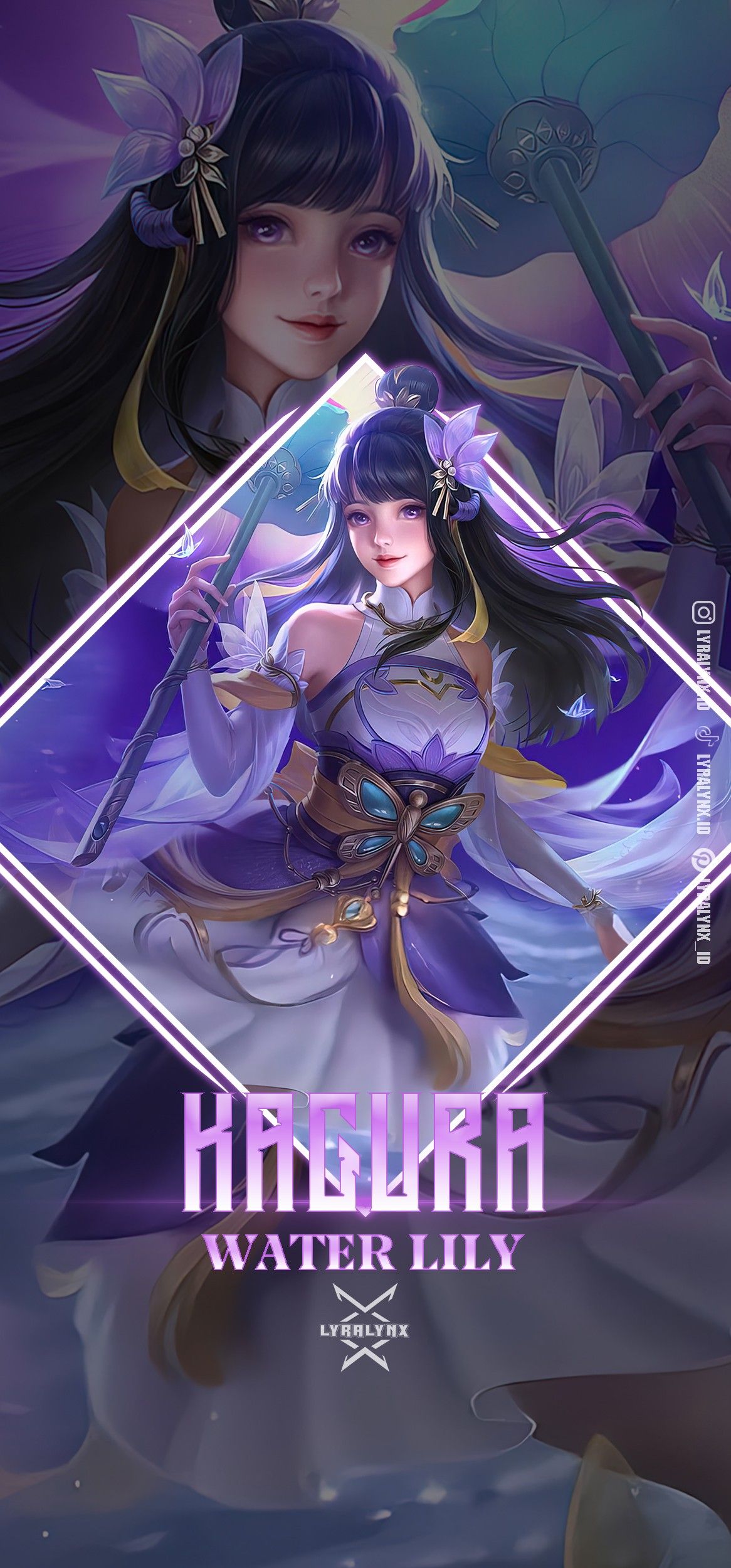 Kagura Water Lily. Mobile legend wallpaper, Lily wallpaper, Water lily