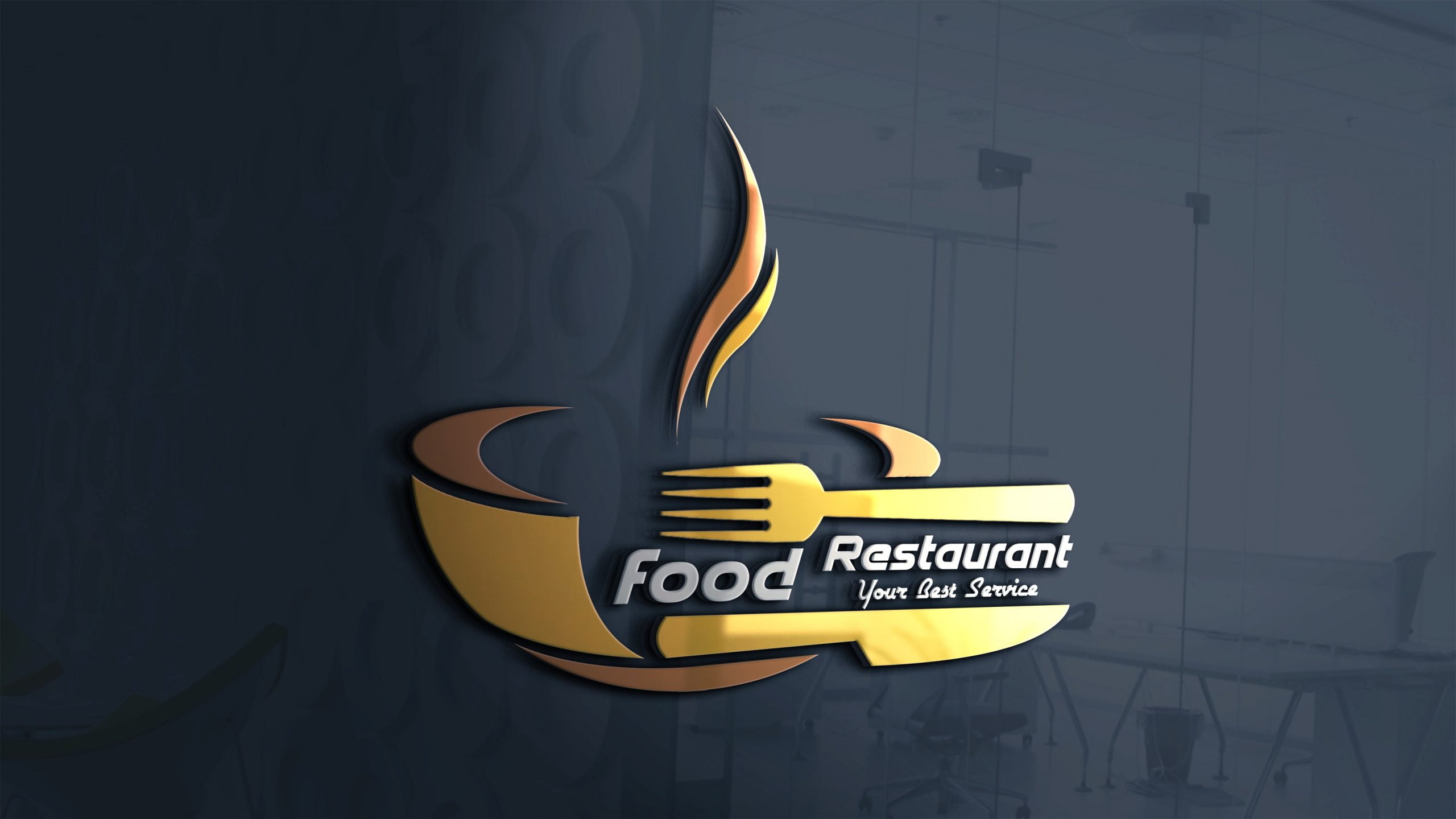 Modern Restaurant Logo Design Free Download