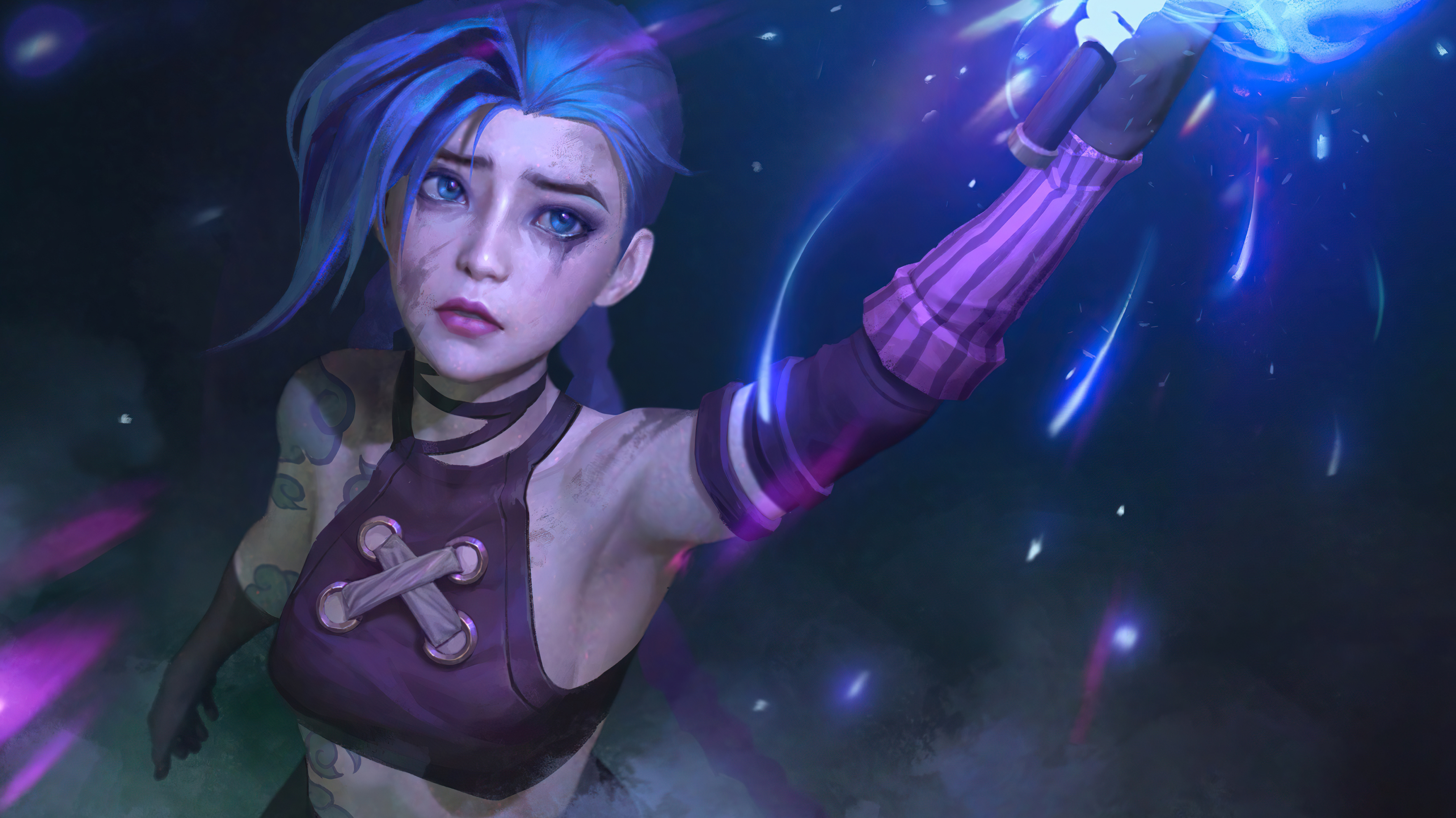 Arcane Jinx Fan Art 4k, HD Tv Shows, 4k Wallpaper, Image, Background, Photo and Picture
