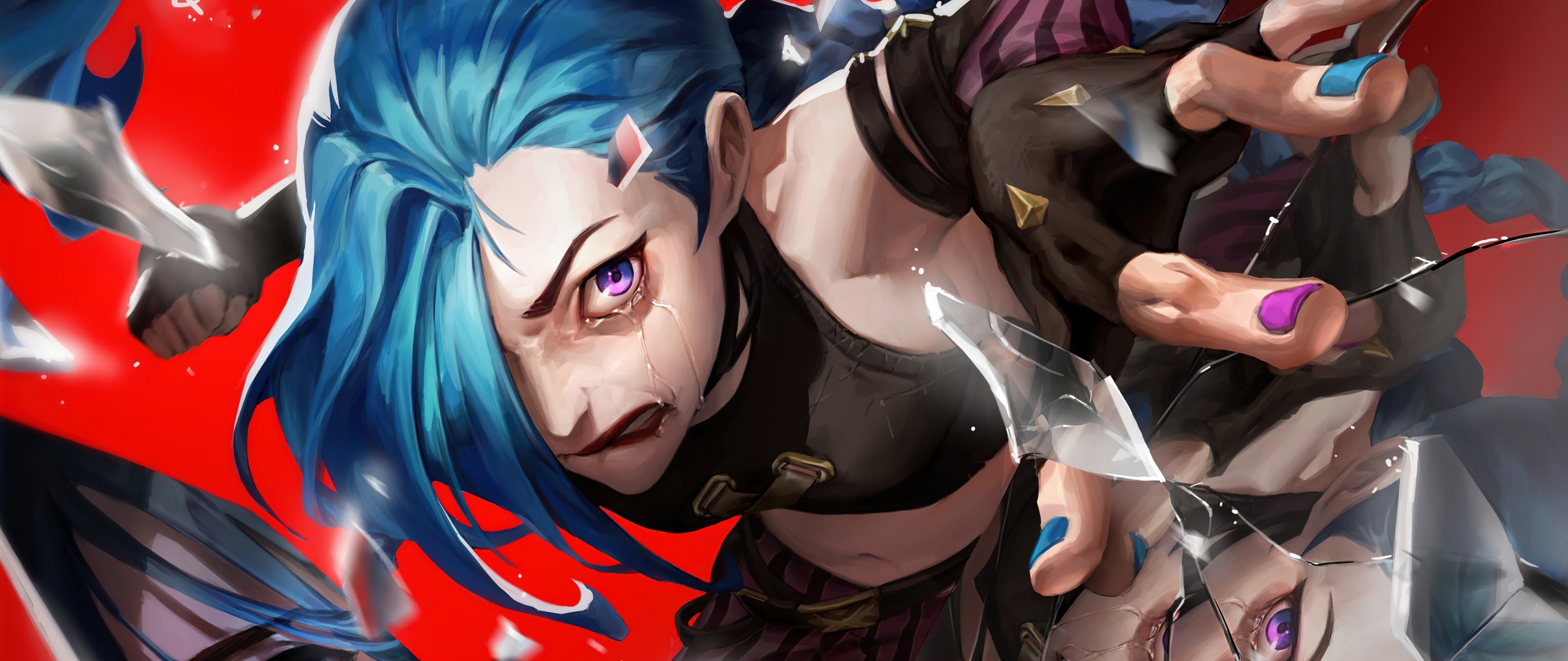 Jinx Wallpaper 4K, Arcane: League