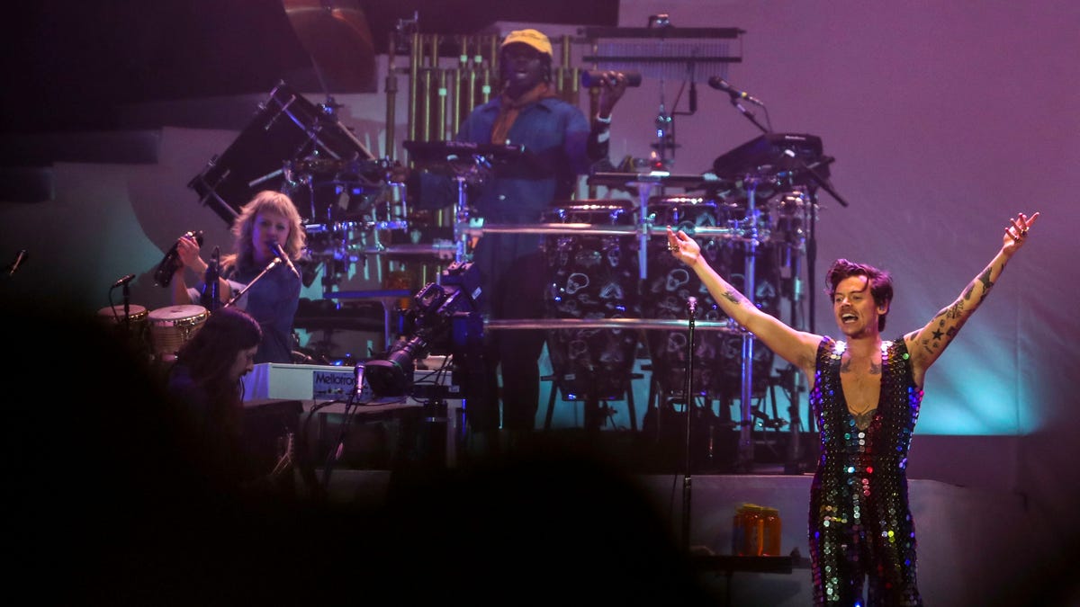 Coachella 2022 photo: Headliner Harry Styles on the Coachella stage