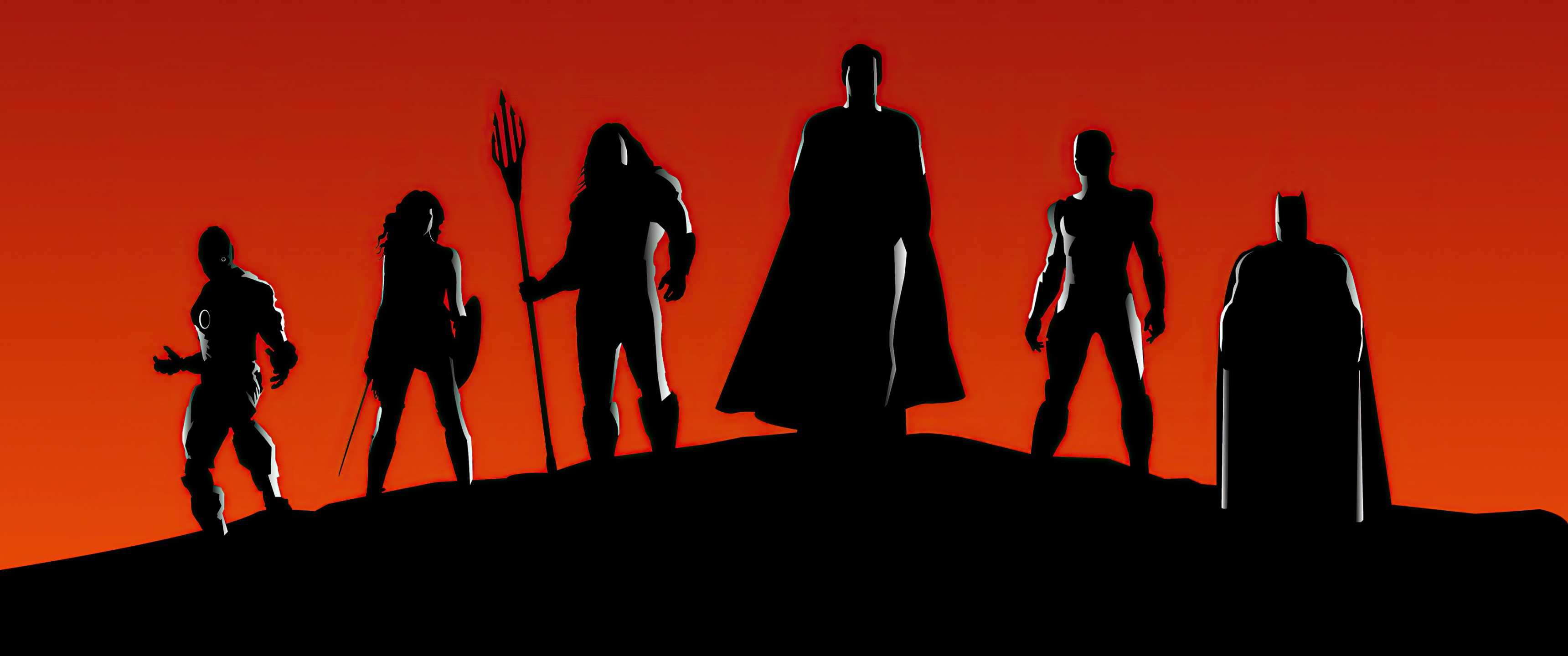 Superhero Silhouette Wallpaper Free Superhero Silhouette Background