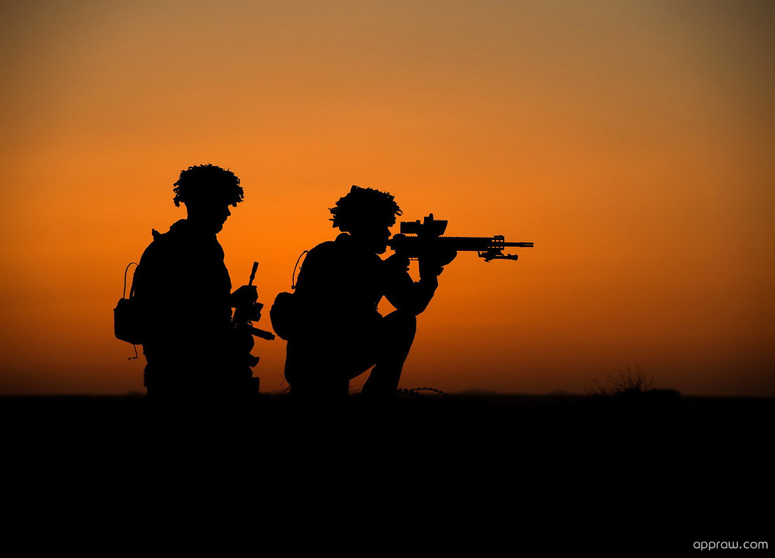 Soldier Afghan Silhouette