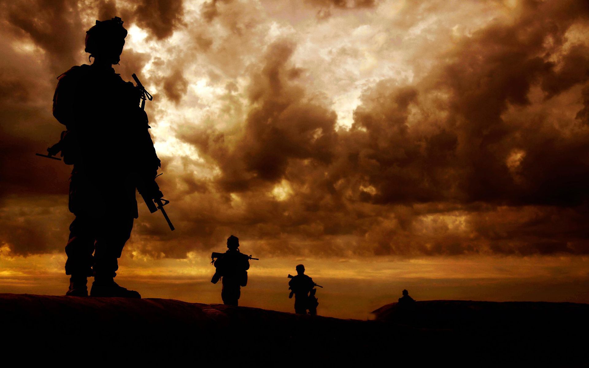 Soldiers Sunset Wallpaper Free Soldiers Sunset Background