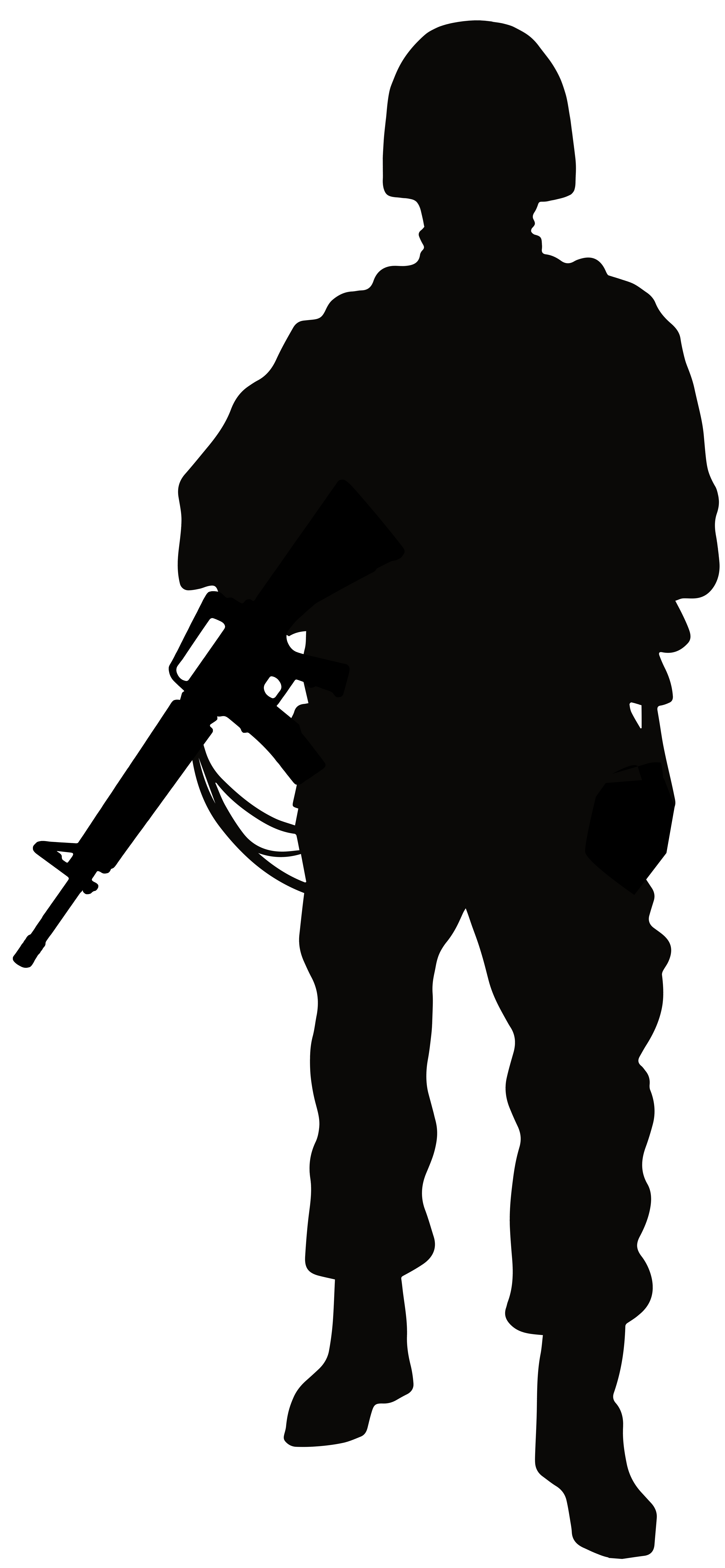 Soldier Silhouette Clipart​-Quality Free Image and Transparent PNG Clipart