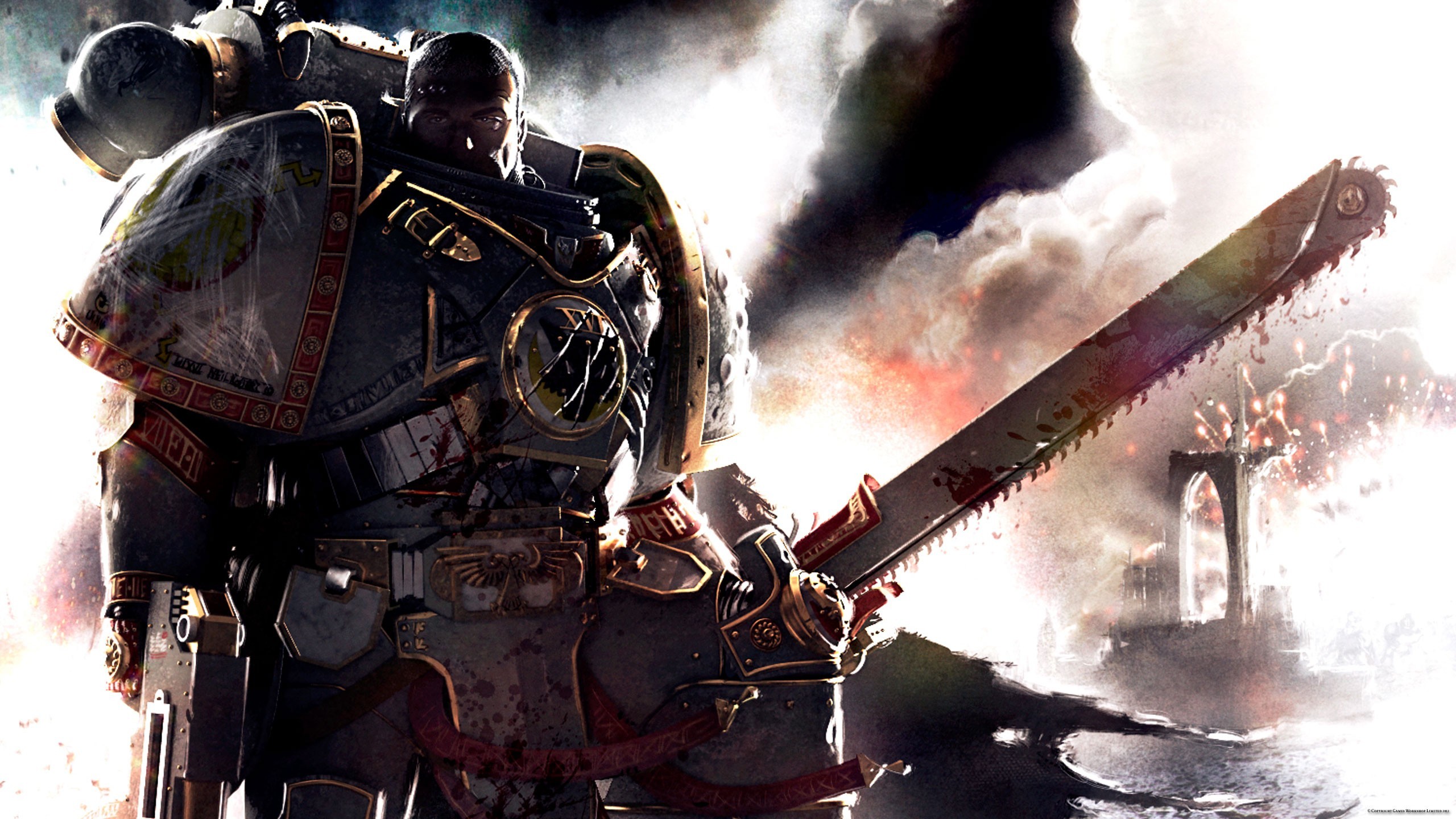 warhammer space marine 40000 w40k HD Wallpaper. space marines, exosuits, future warfare