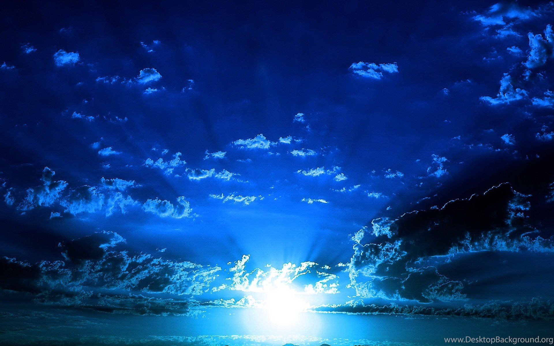 Beautiful Sky Blue Colour Wallpaper Desktop Background