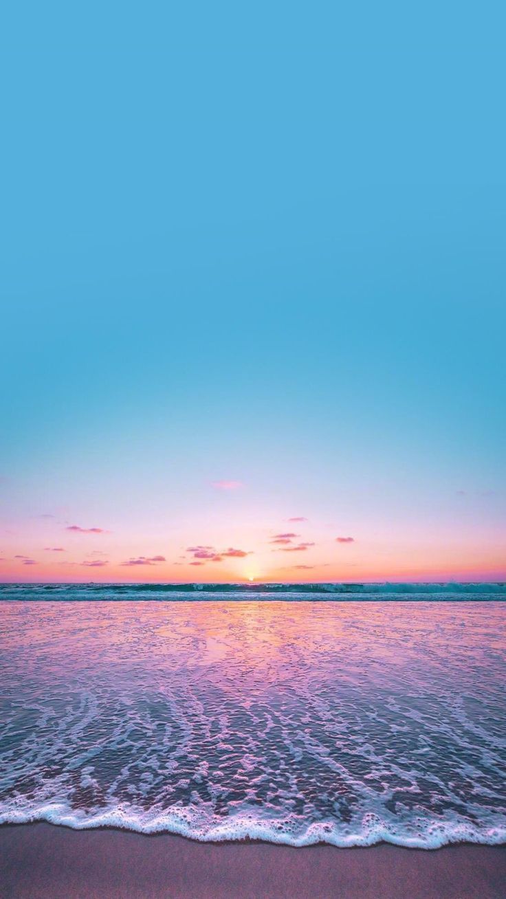 Free download Sky Blue Sunset Wallpaper 4k HD Sky Blue Sunset Background on [736x1308] for your Desktop, Mobile & Tablet. Explore Beach Pink Purple Blue Sunset Wallpaper