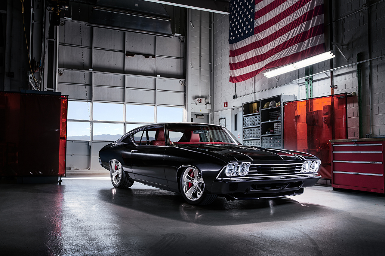 image Chevrolet 1969 Chevelle Slammer Concept Black antique auto