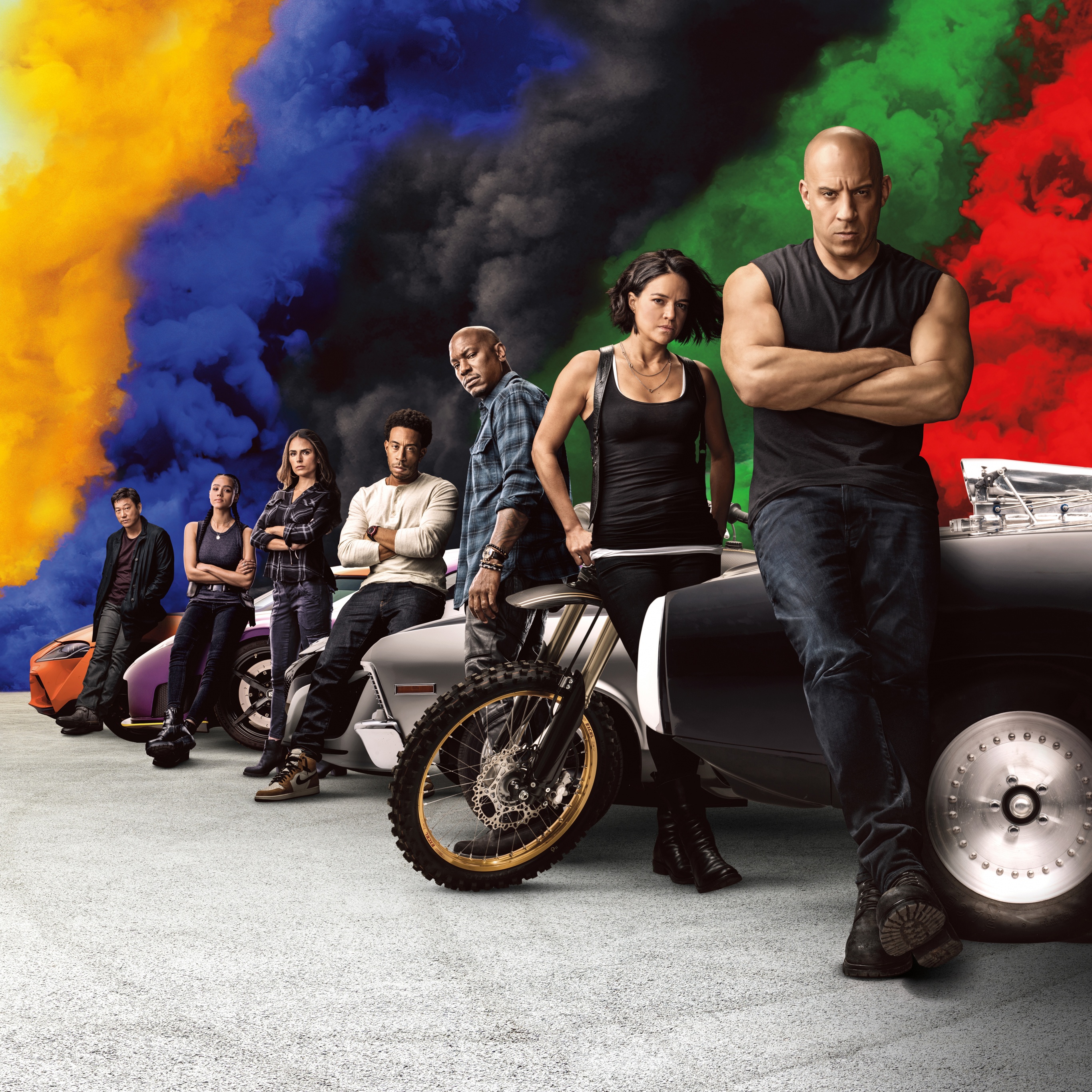 Fast & Furious 9 Wallpaper 4K, Vin Diesel, Jordana Brewster, Ludacris, Movies