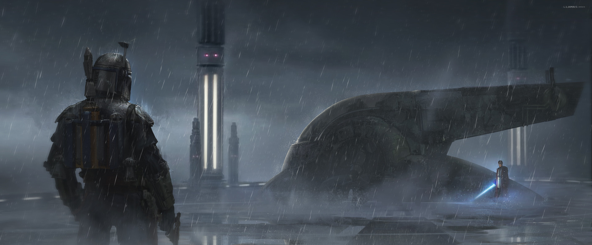 Jango Fett Vs Obi Wan Kenobi Image Wars Fan Group