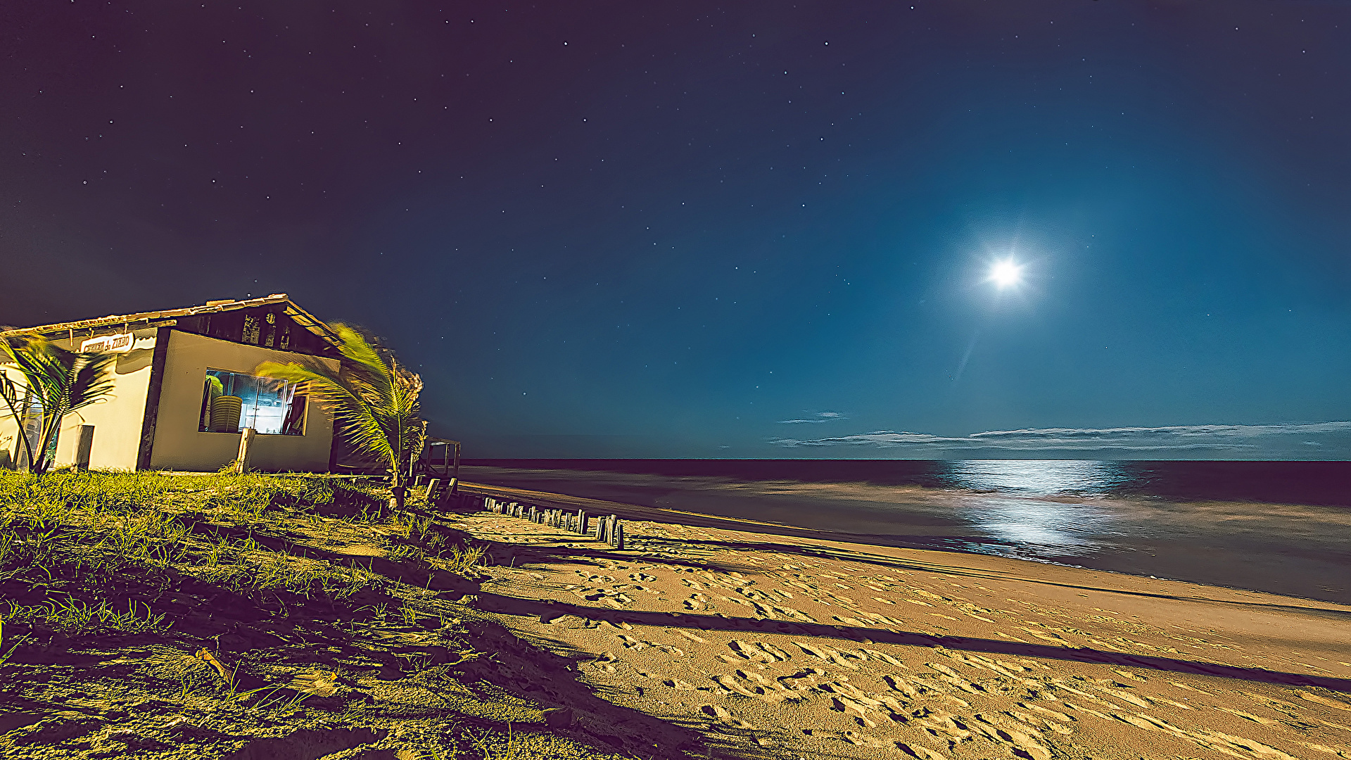 Image Brazil Beach Sea Nature Building 1920x1080