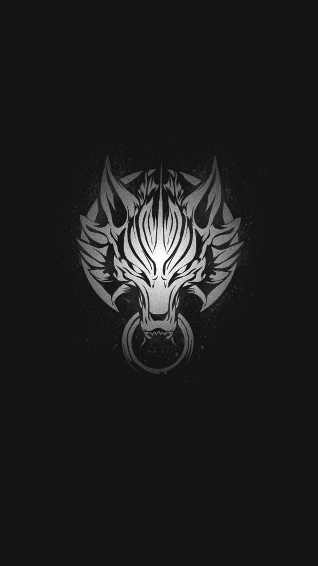 Your likes. Fantasy logo, Final fantasy logo, Wolf wallpaper