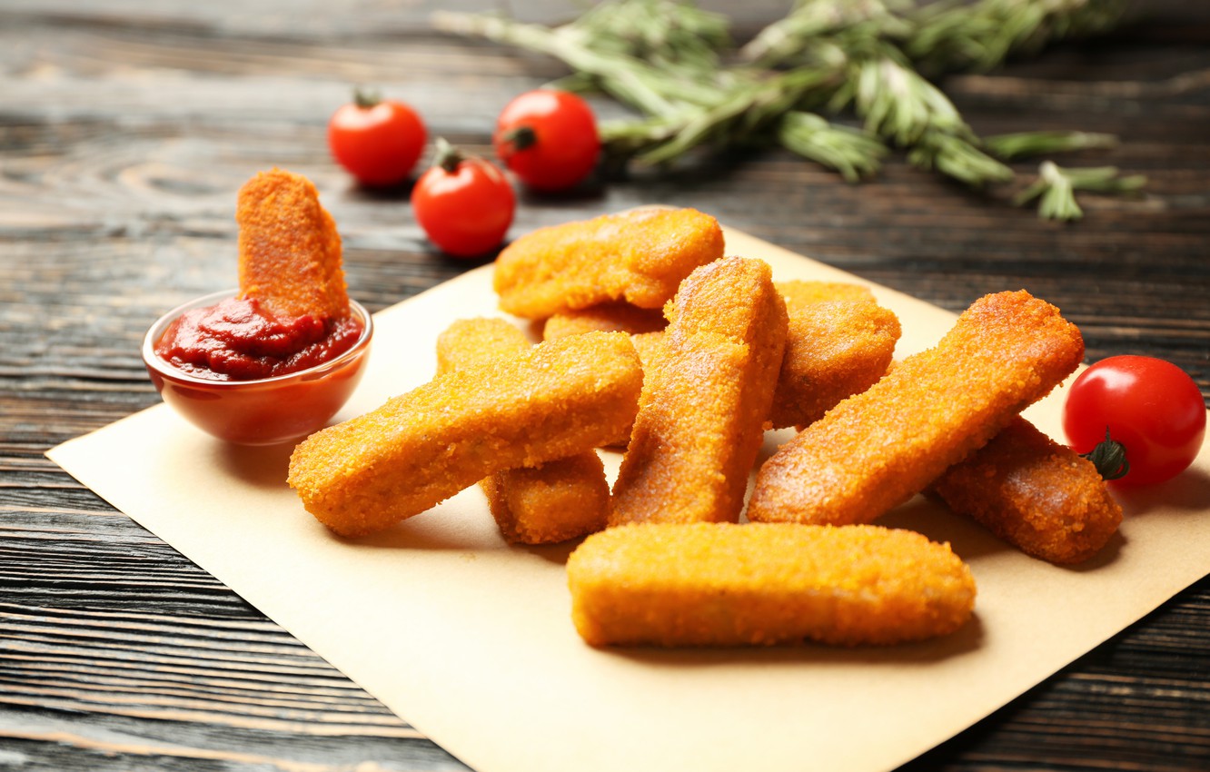 Wallpaper ketchup, cheese, tomato, sticks, snacks, cheese sticks, crispy image for desktop, section еда