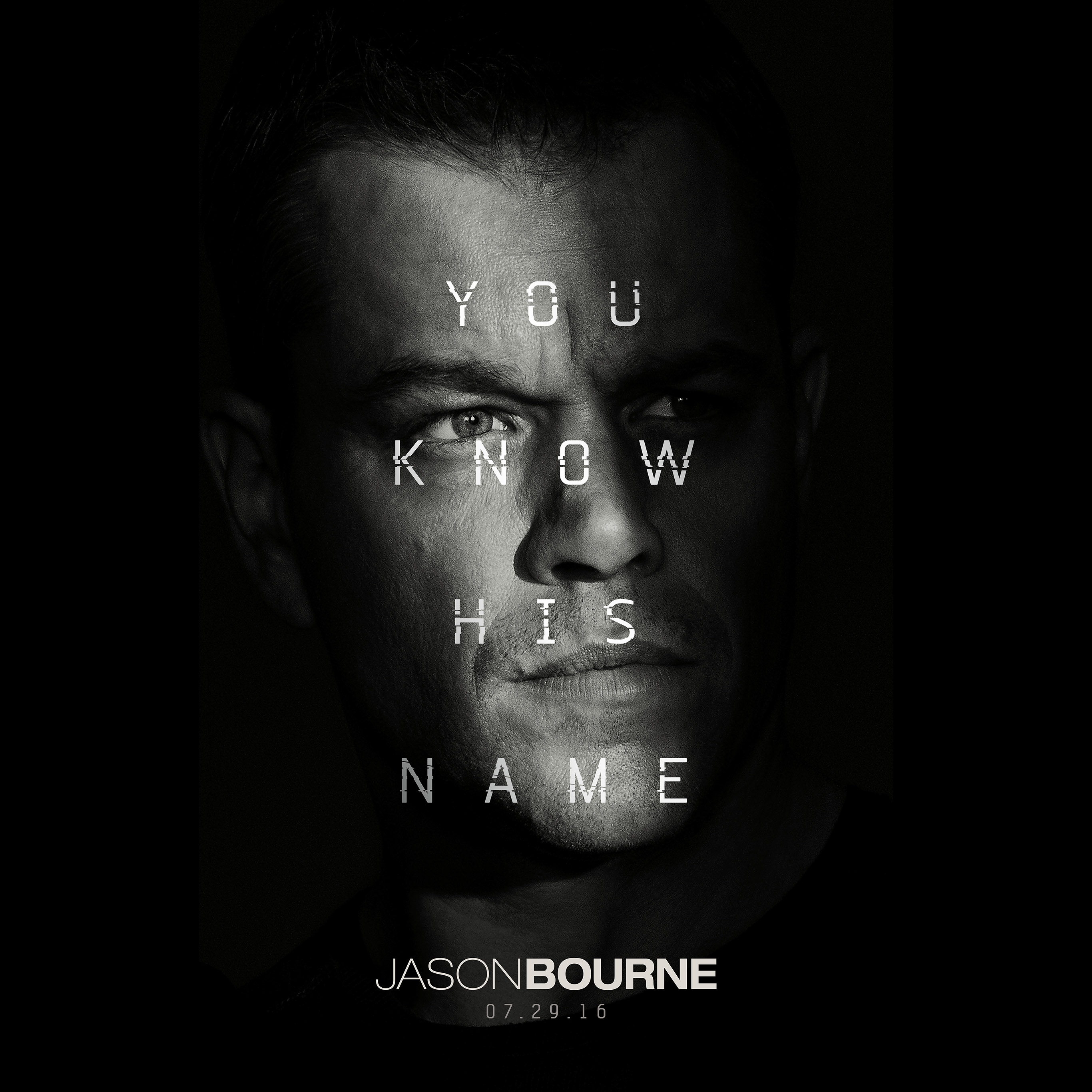 Jason Bourne Film Poster Art Illustration Wallpaper