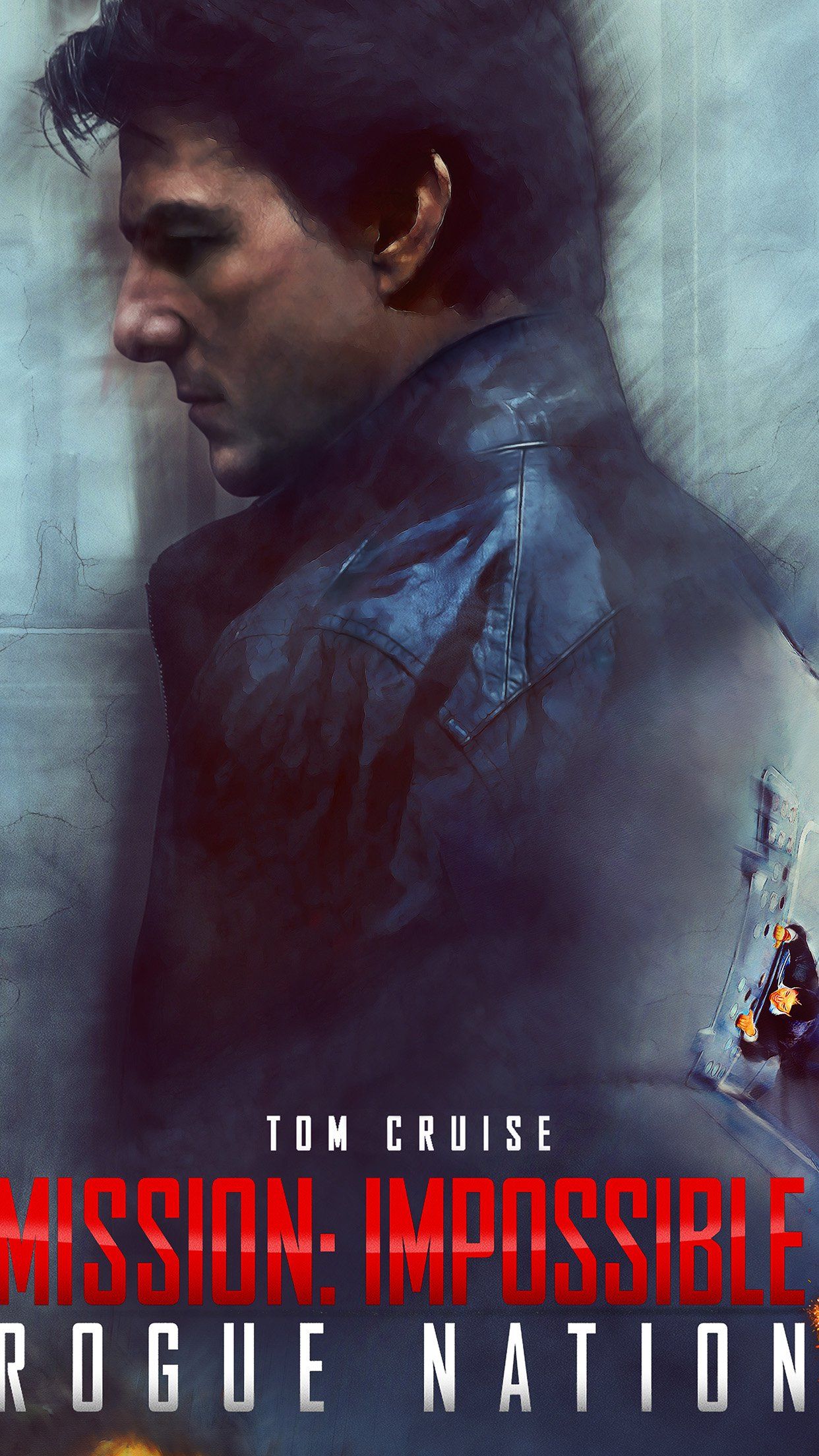 Tom Cruise Mission Impossible Rogue Film Poster / iPhone HD Wallpaper Background Download (png / jpg)