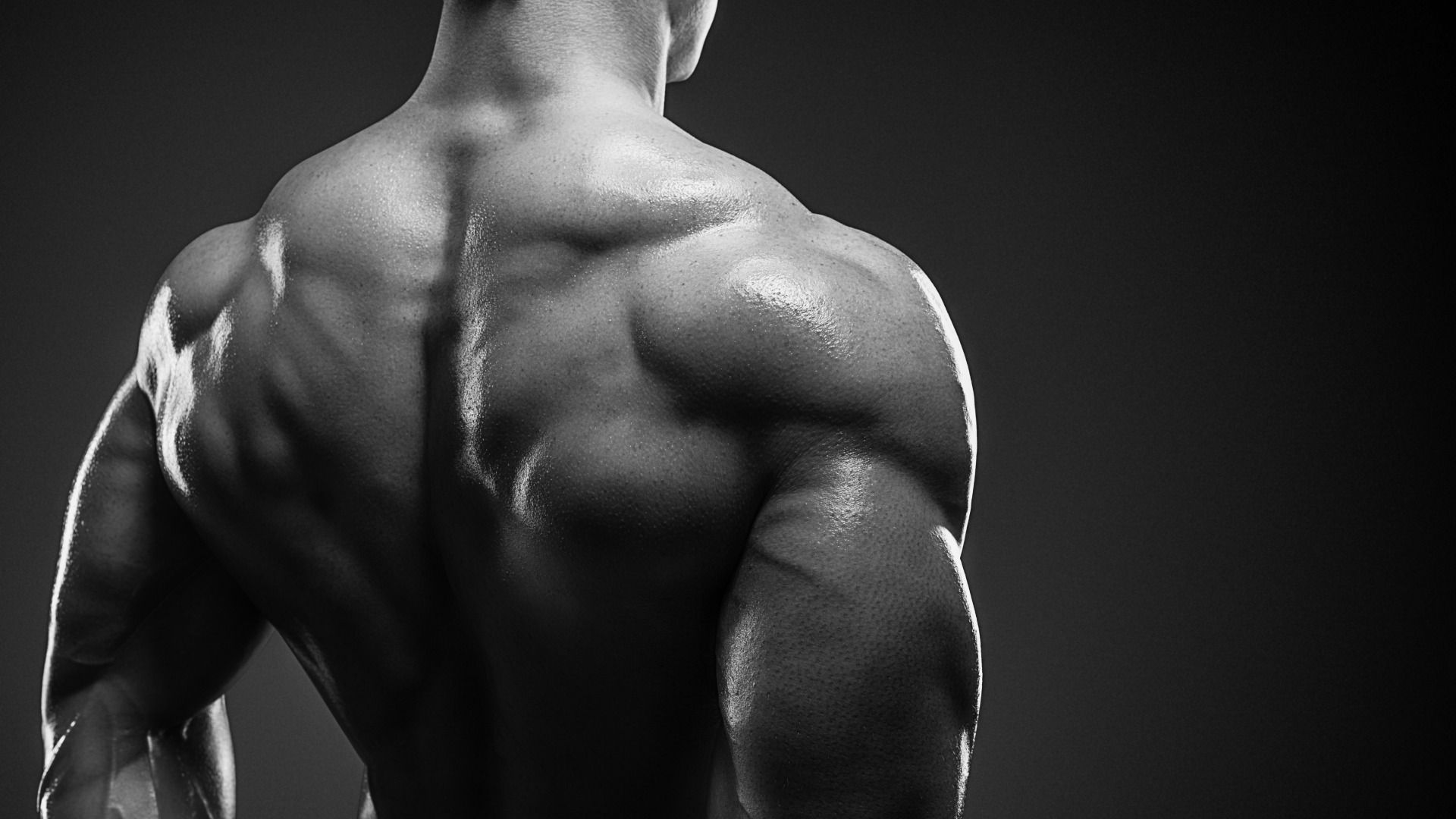 Скачать обои back muscles, muscle mass, bodybuilder, раздел мужчины в разрешении 1920x1080. Shoulder workout, Deadlift, Dumbbell workout