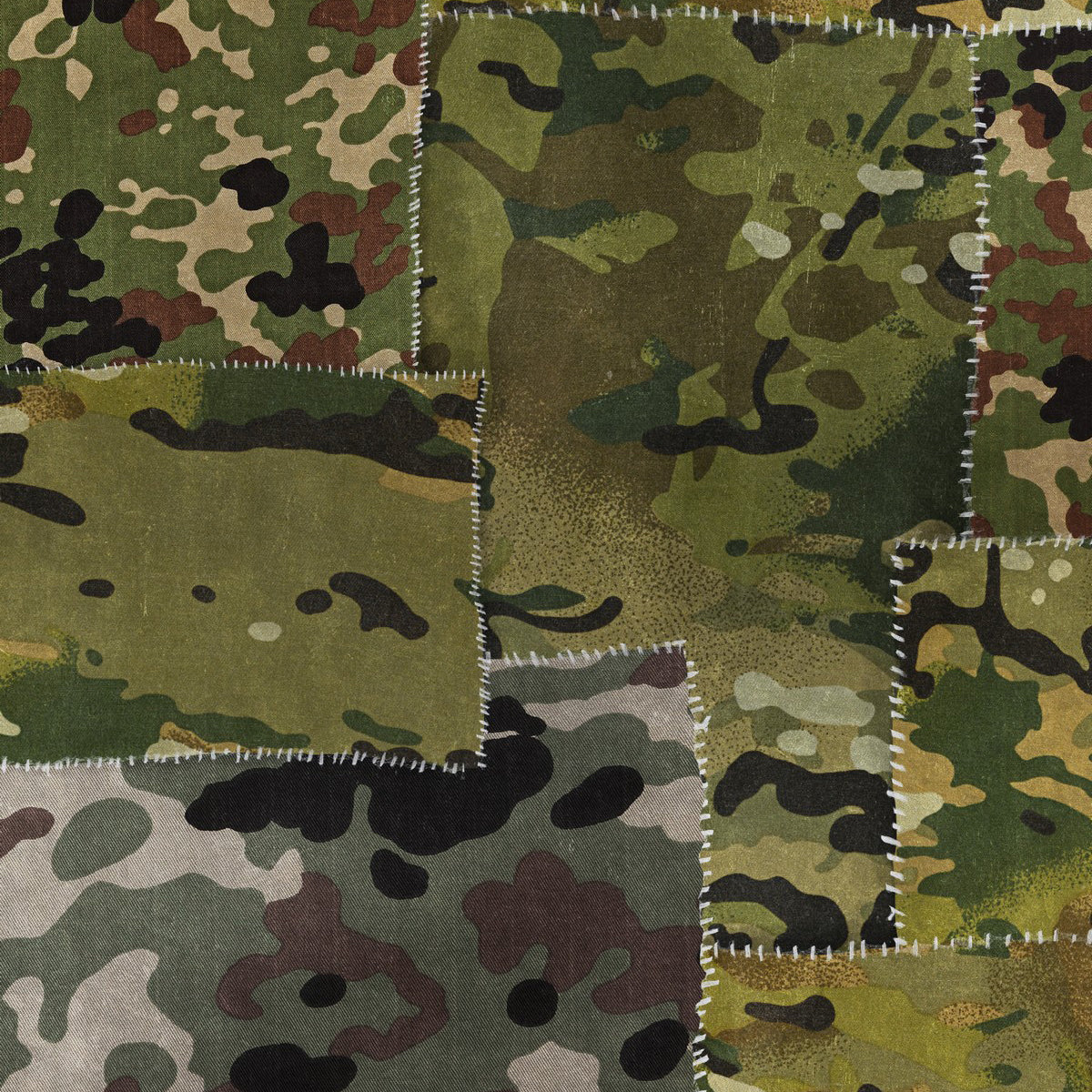 Mind The Gap Camo Wallpaper Sample Swatch