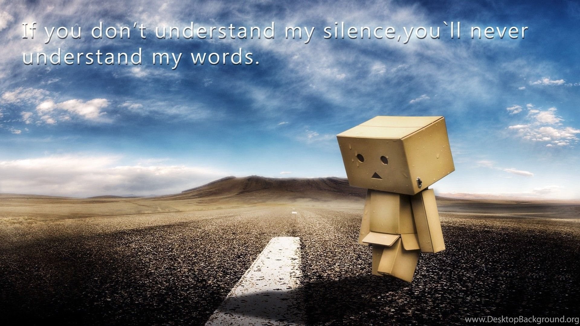 Understand Silence, Word, Danbo, Quote, Quotes, 1920x1080 HD. Desktop Background