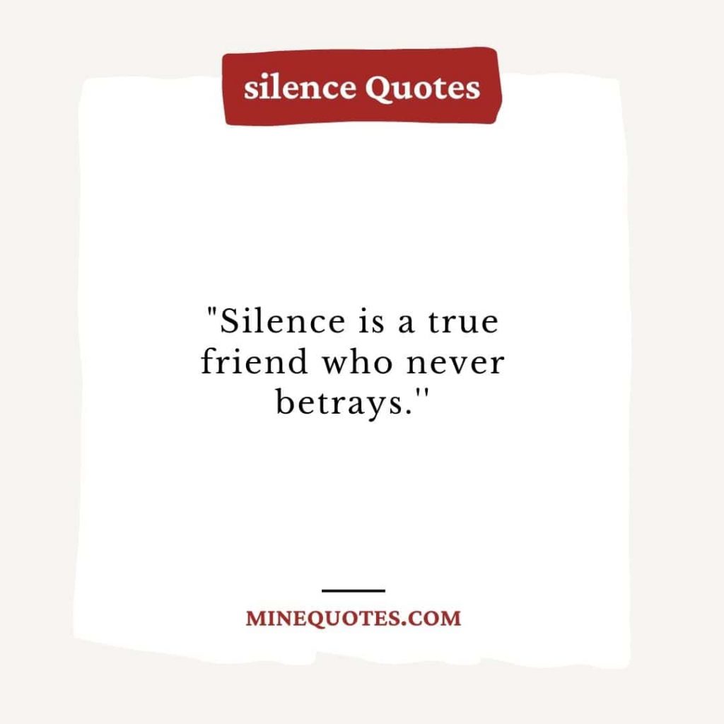 Best Silence Quotes and Sayings With Image 2022