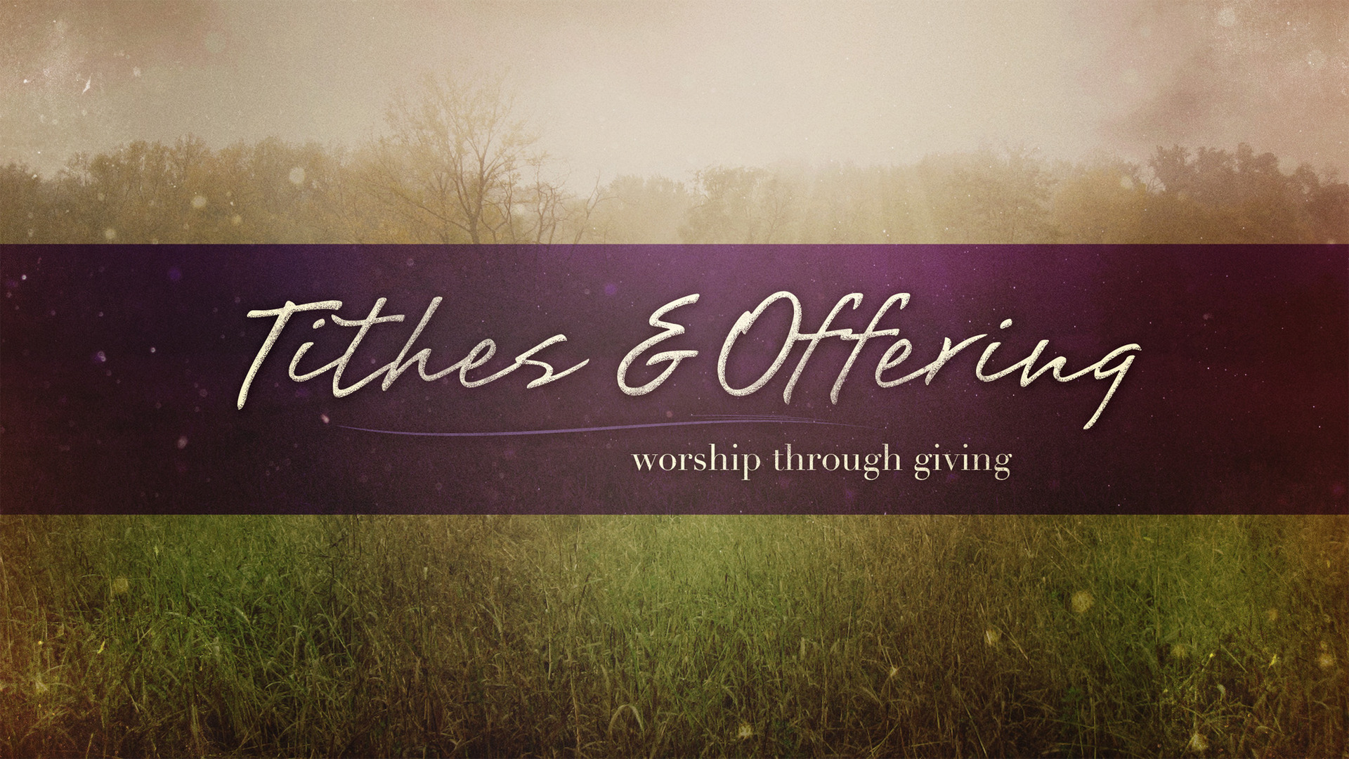 Tithes And Offering Fall Twilight_Title Slide 1