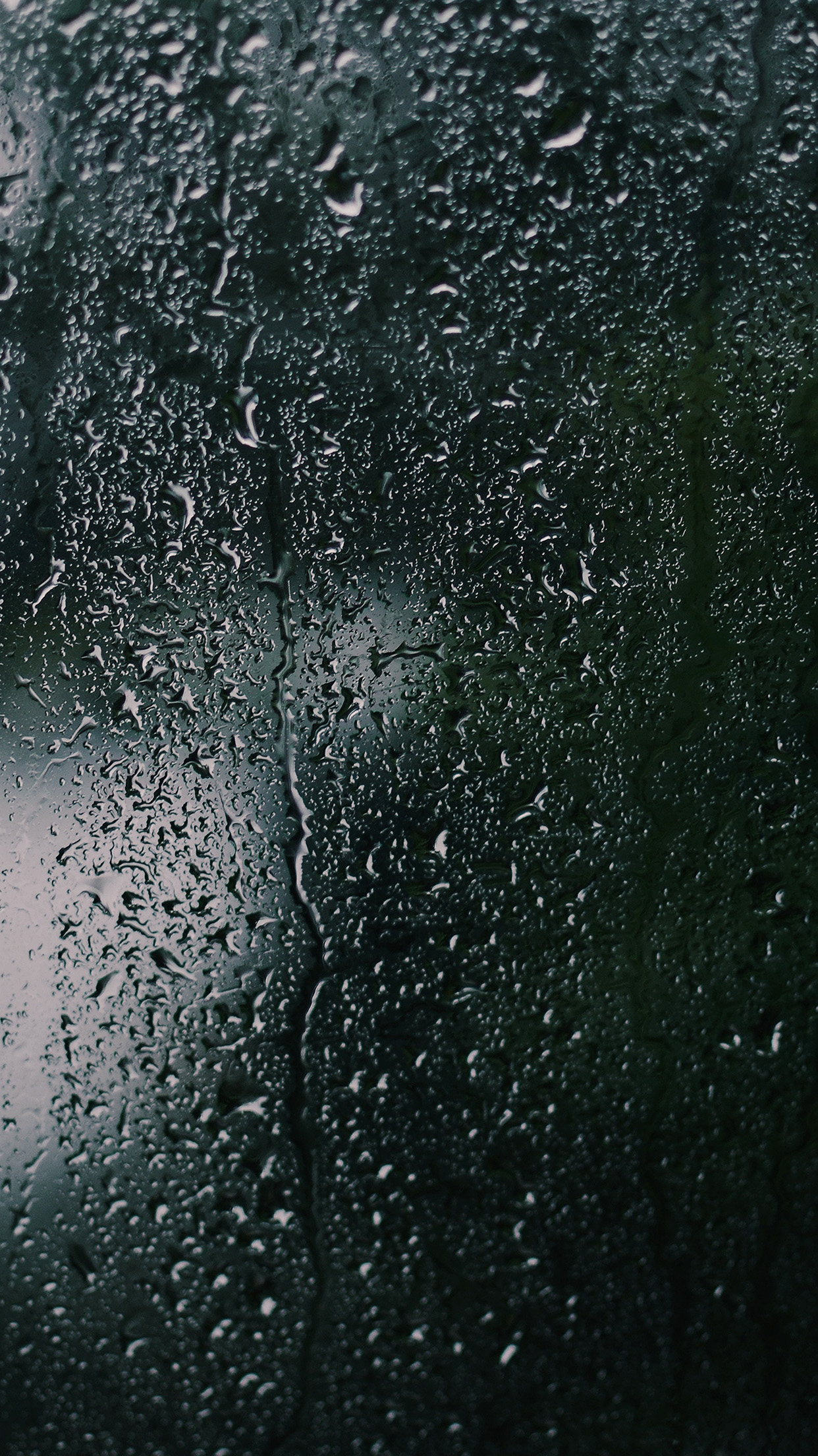 iPhone X wallpaper. nature rain window dark