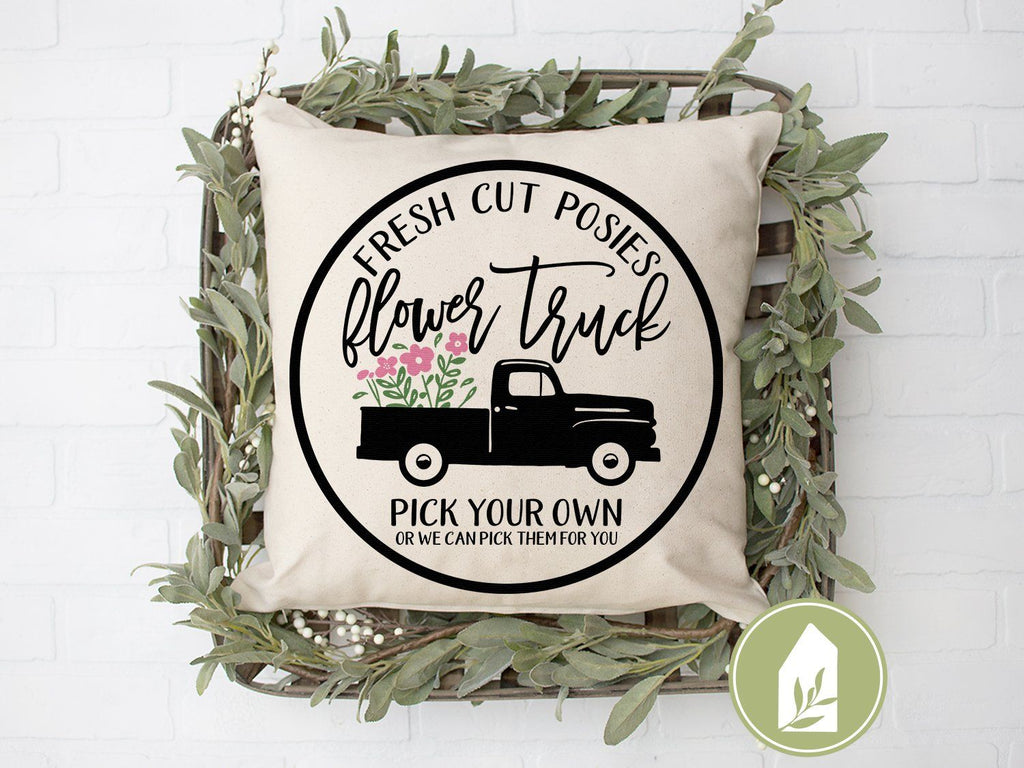 Flower Truck SVG. Vintage Truck SVG. Farmhouse Spring SVG Files