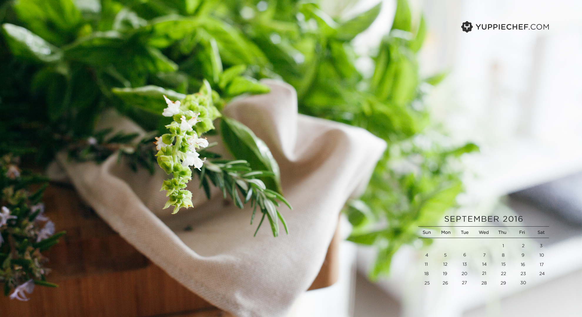 Allow your senses to be overwhelmed this spring with September's free wallpaper