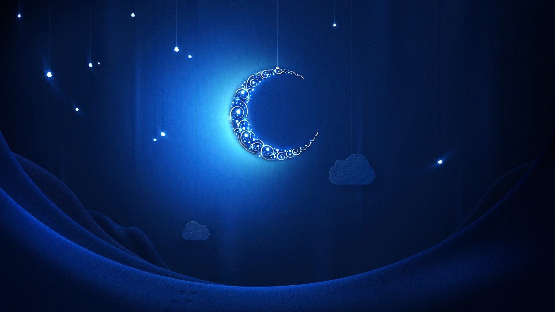 half moon wallpaper crescent moon #light #shiny #neon P #wallpaper #hdwallpaper #desktop. Ramadan wallpaper hd, Moon and stars wallpaper, Wallpaper ramadhan