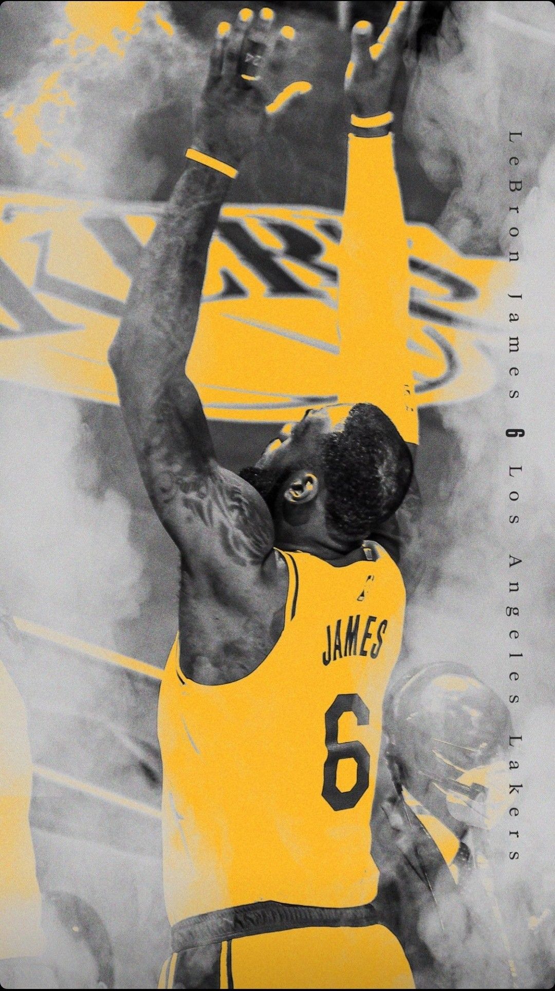 Download LeBron James Elevates and Slams Down for Lakers Win Wallpaper