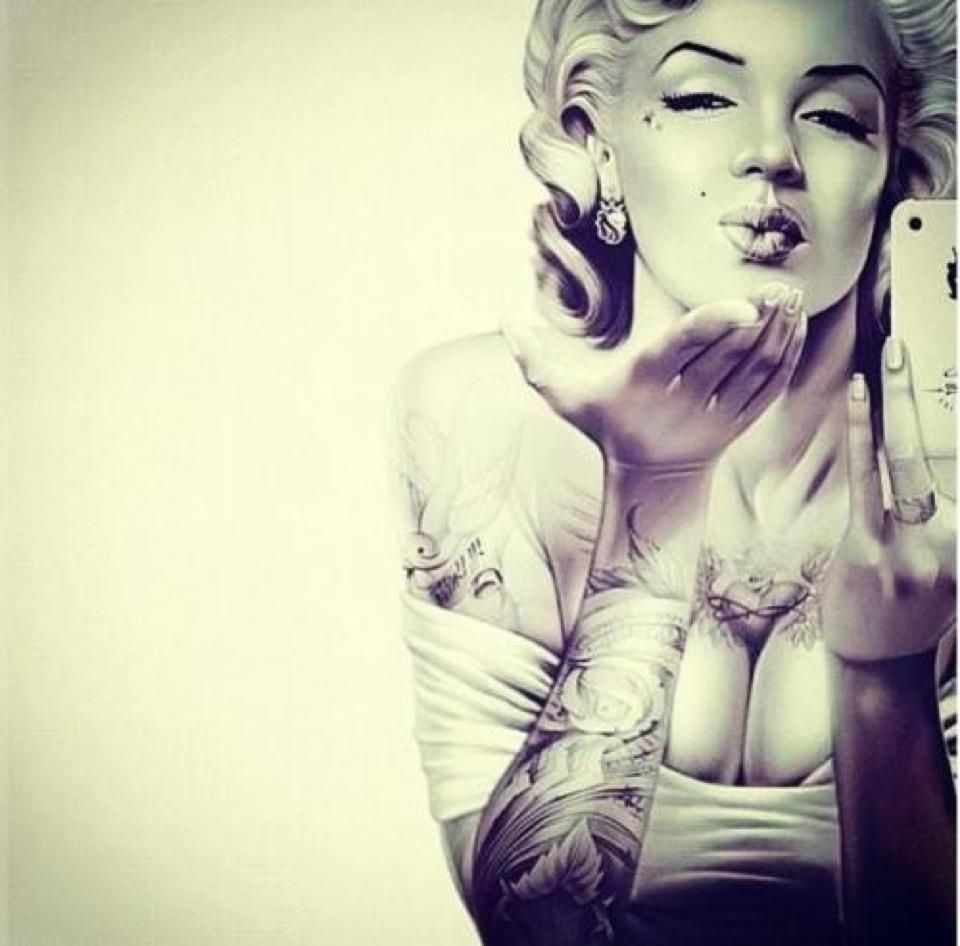 Marilyn Monroe Tattoo Pin Up