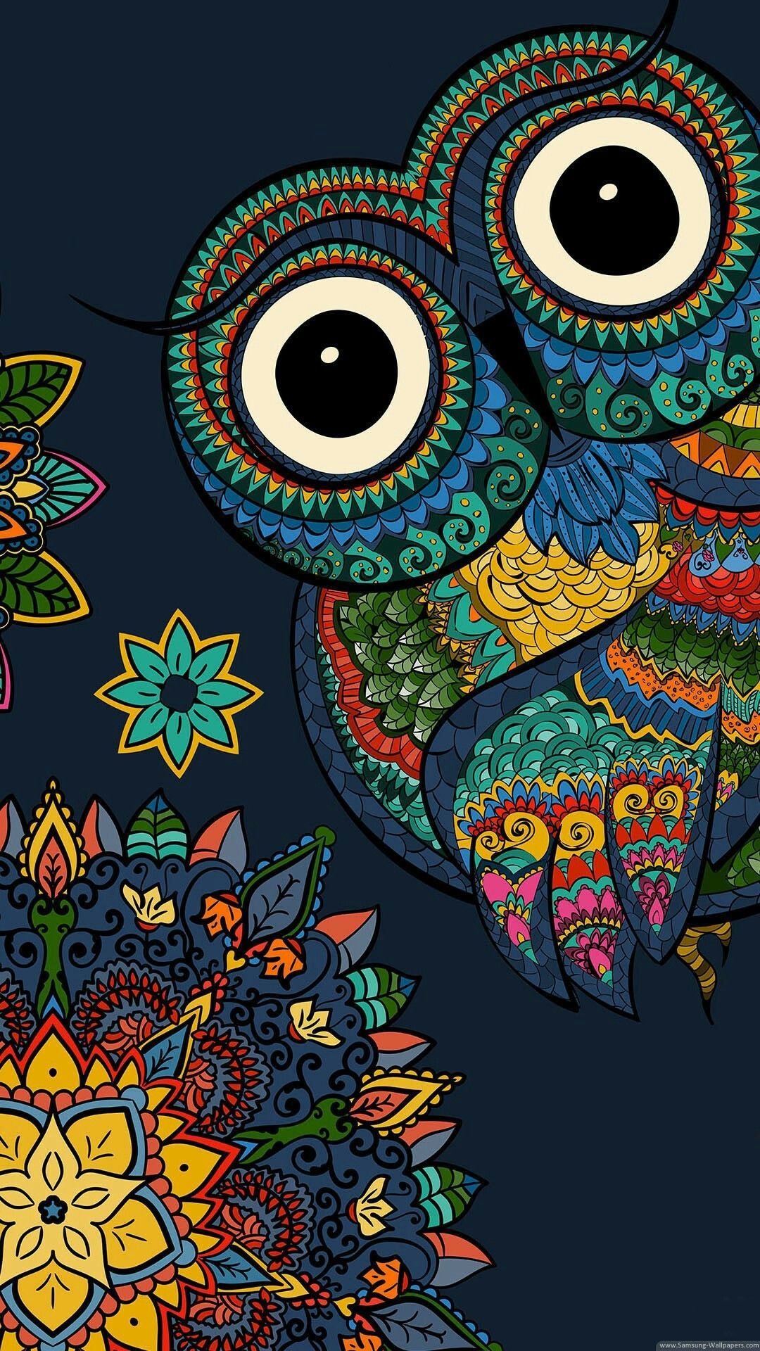Trippy Owl Wallpaper