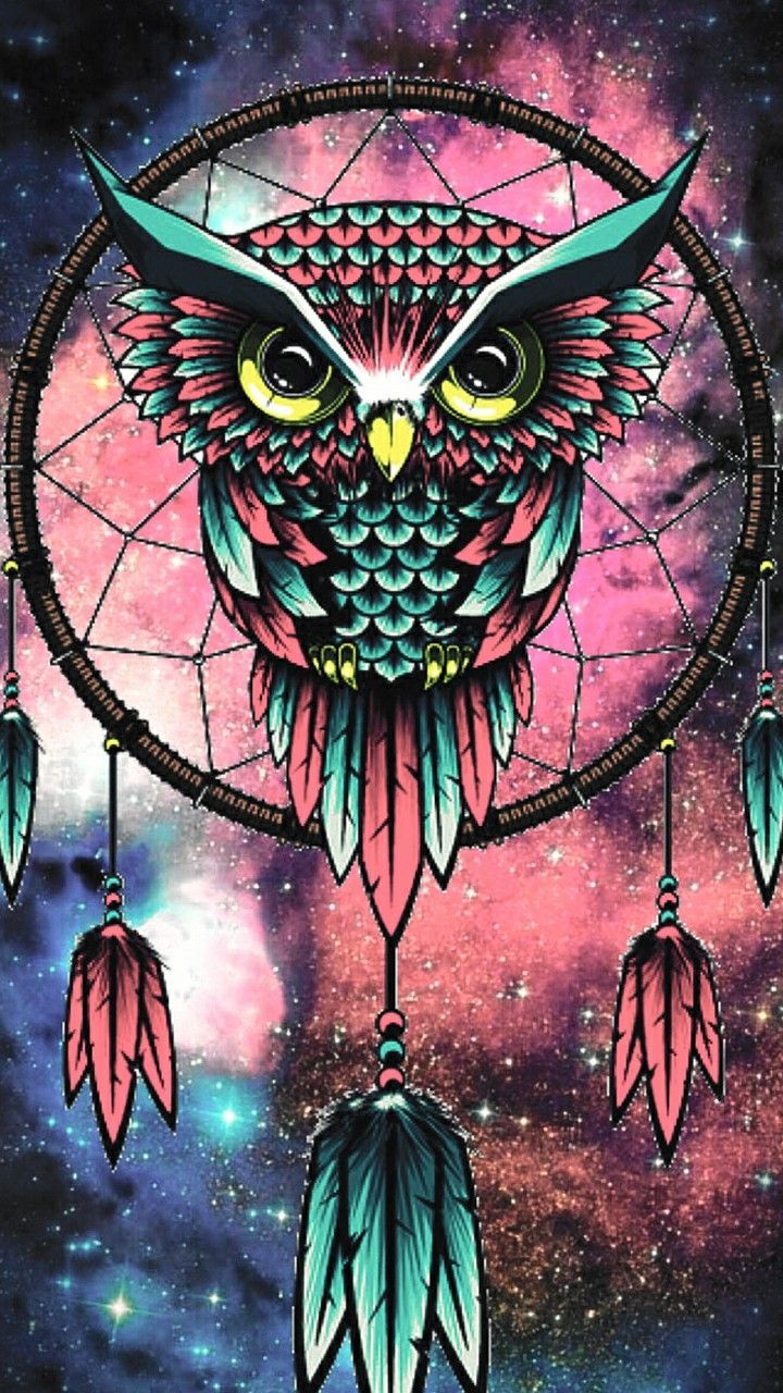 Trippy Owl Wallpaper