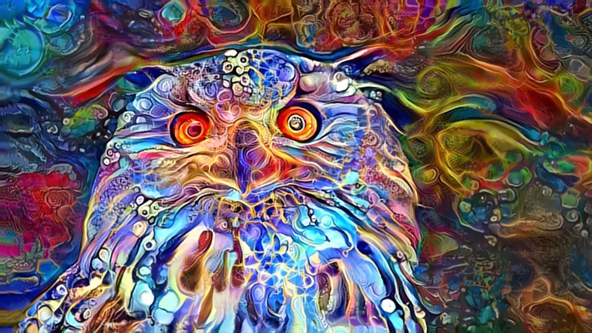 Psychedelic Owl (OC)