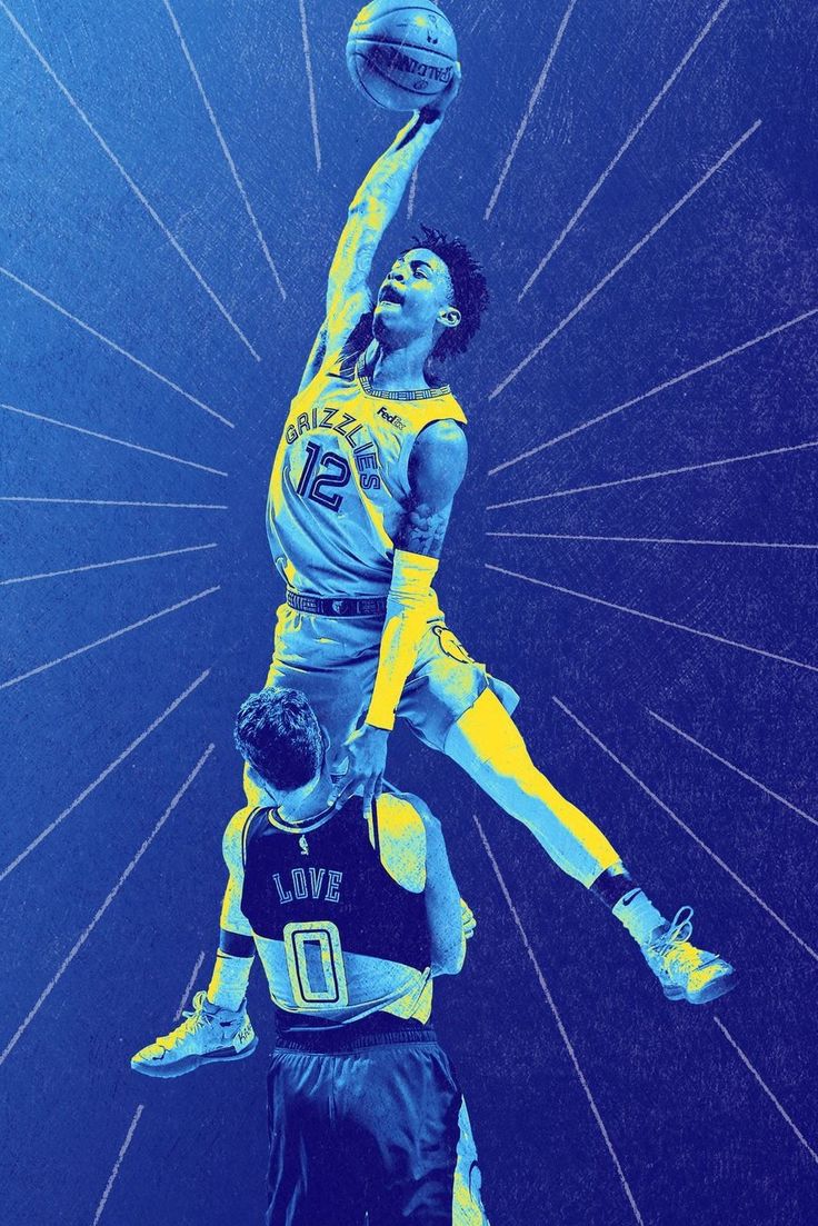 Ja Morant Wallpaper for mobile phone, tablet, desktop computer and other devices HD and 4K wallpaper. Nba wallpaper, Ja morant style, Basketball wallpaper