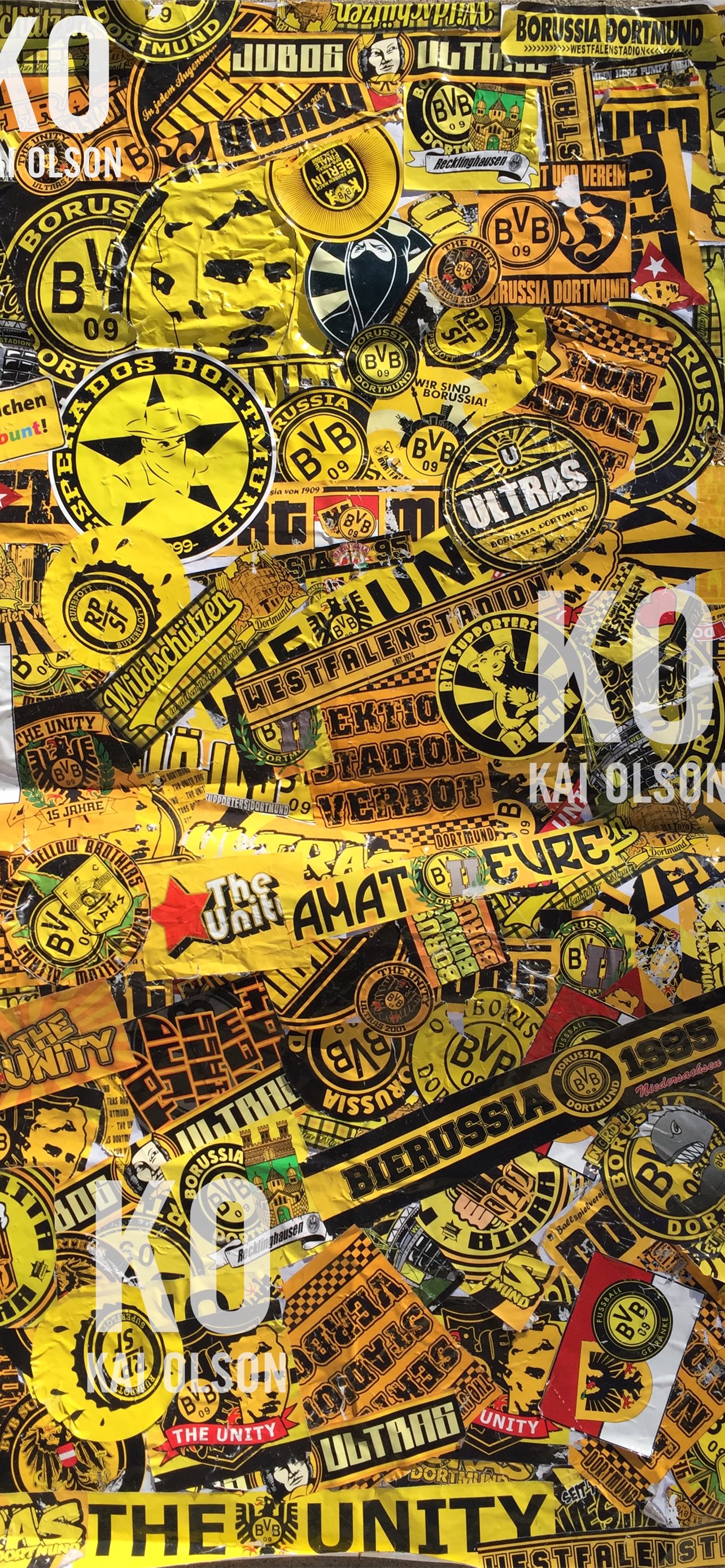 Borussia Dortmund Collage iPhone Wallpaper Free Download