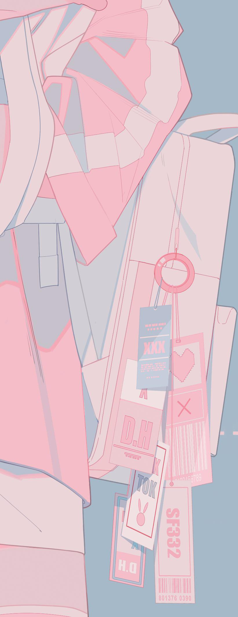Download A Dreamy Pastel Pink Aesthetic Anime Wallpaper | Wallpapers.com