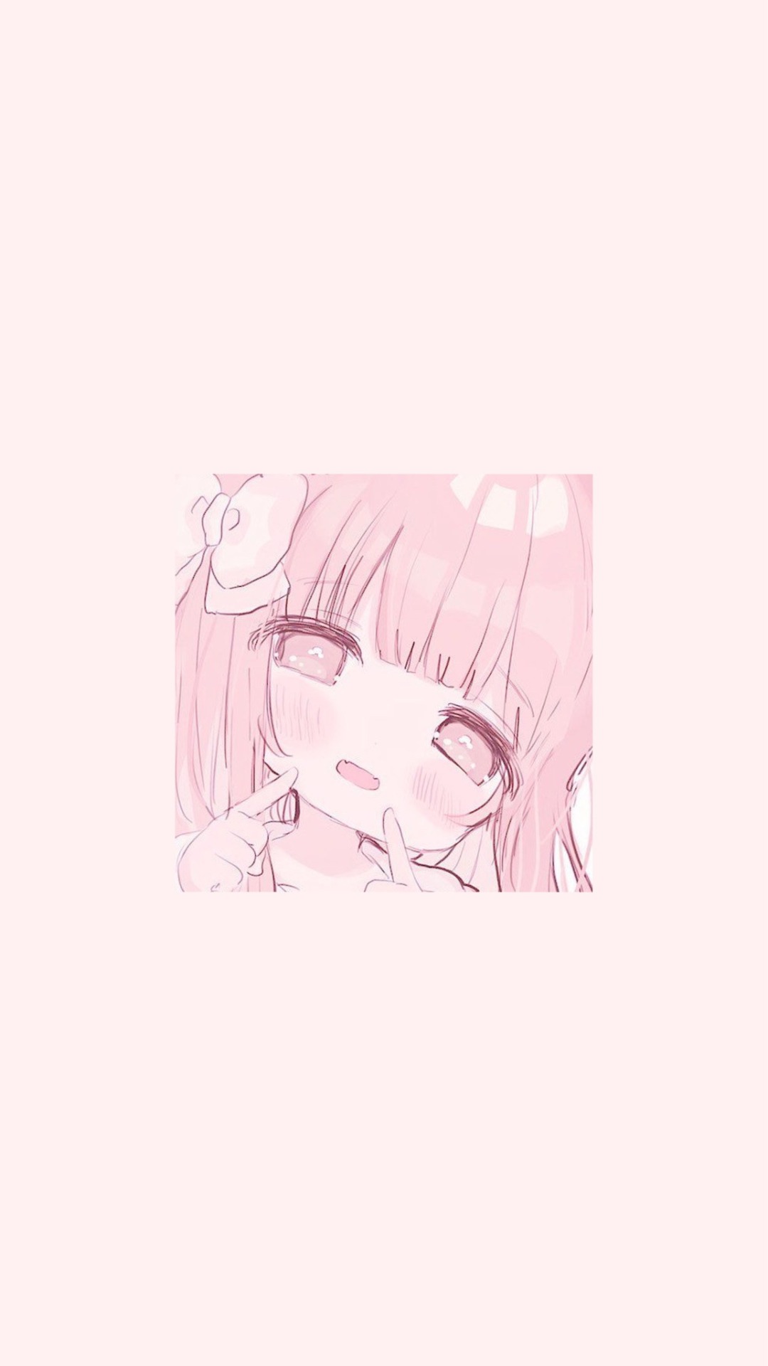 Download Aesthetic Pink Anime Girl Cute Poses Wallpaper | Wallpapers.com