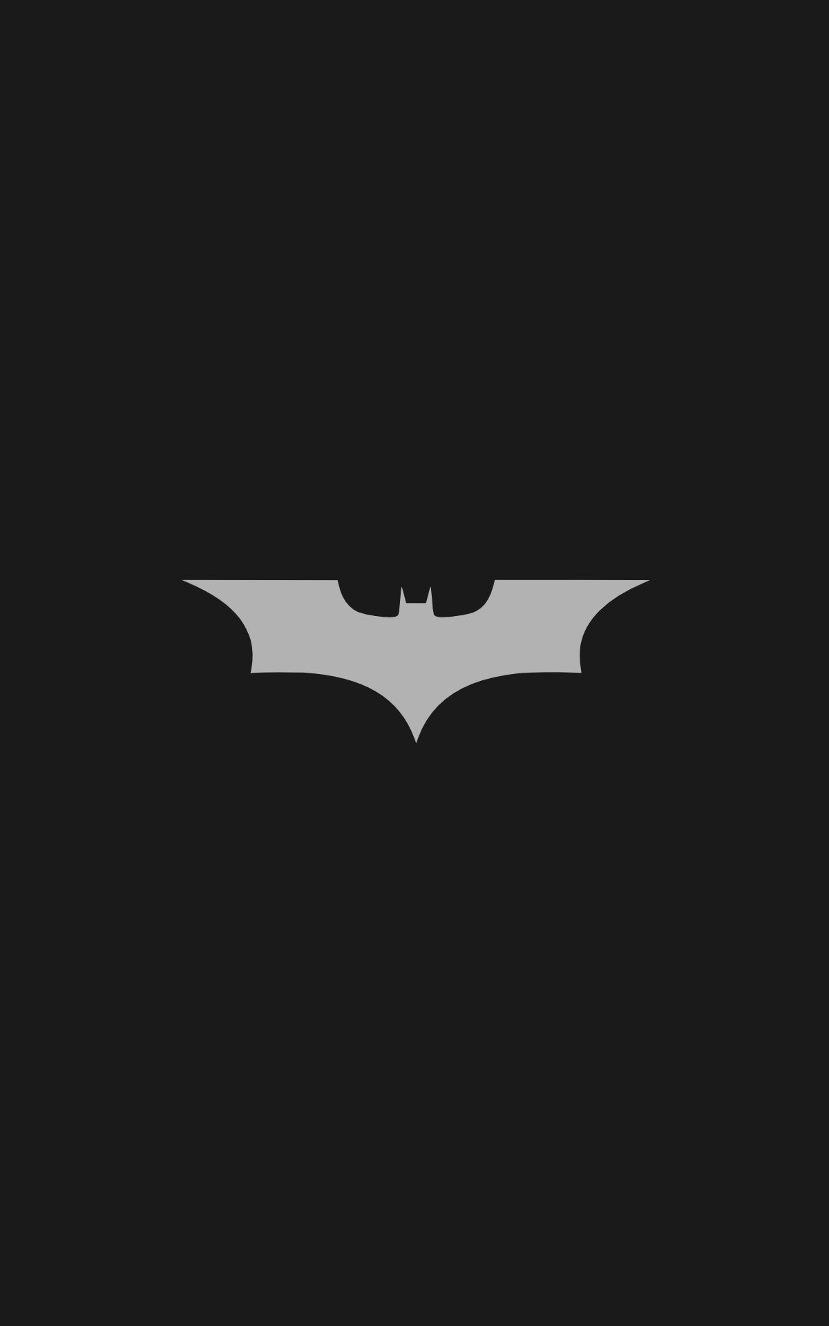 Batman Logo Batman Minimalism Portrait Display Wallpaper: 1200x1920