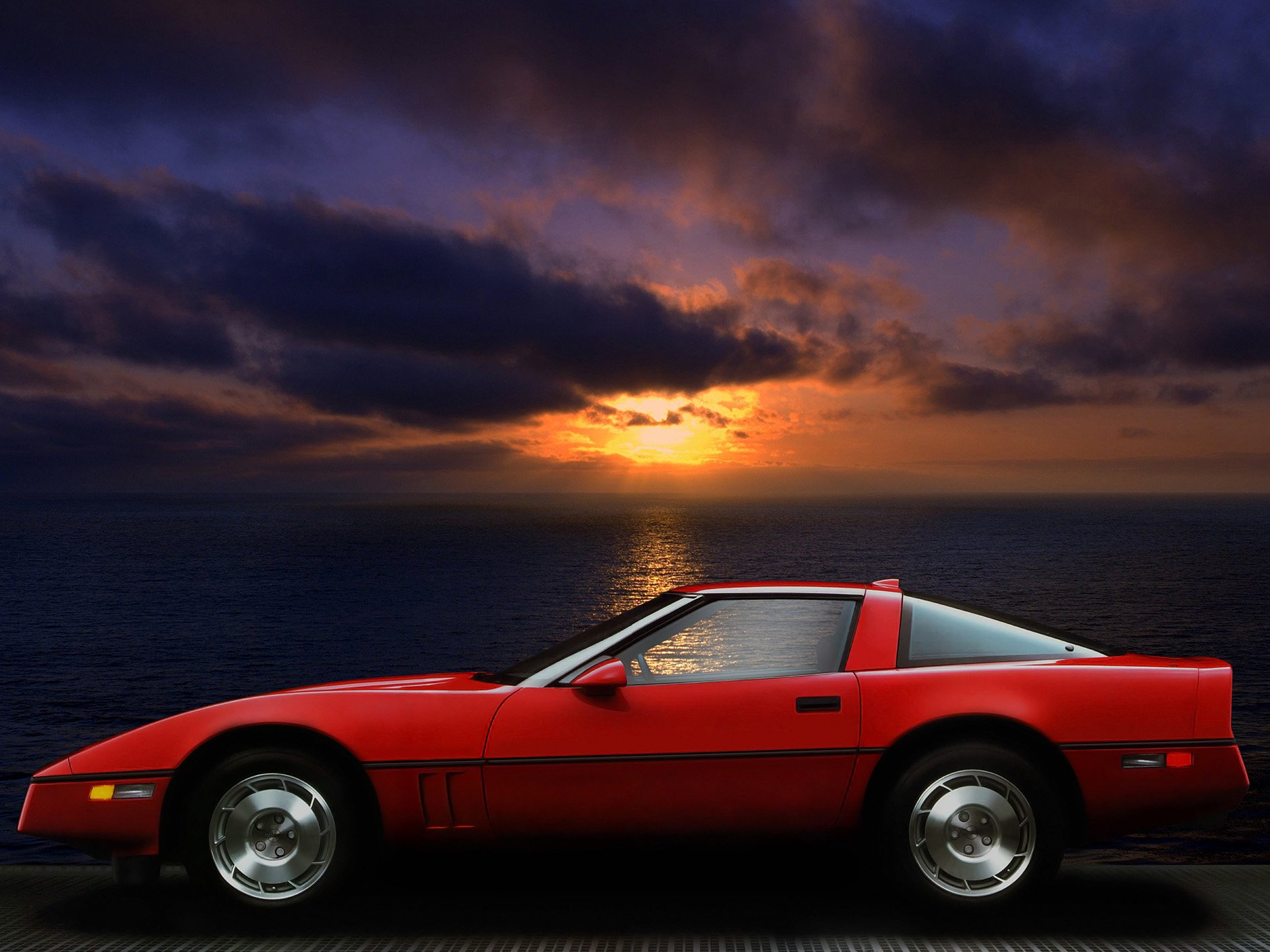 Chevrolet Corvette C4 Coupe HD Wallpaper