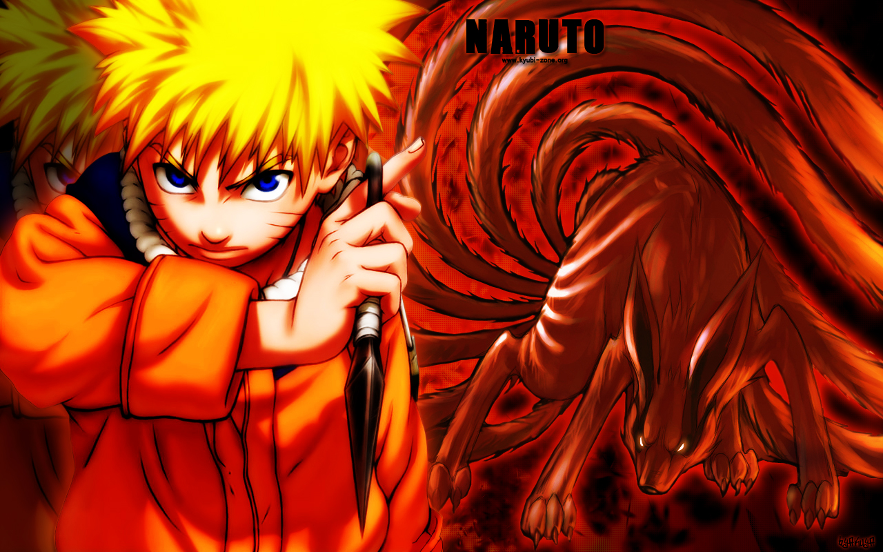 Naruto Anime And Nine Tailed Fox