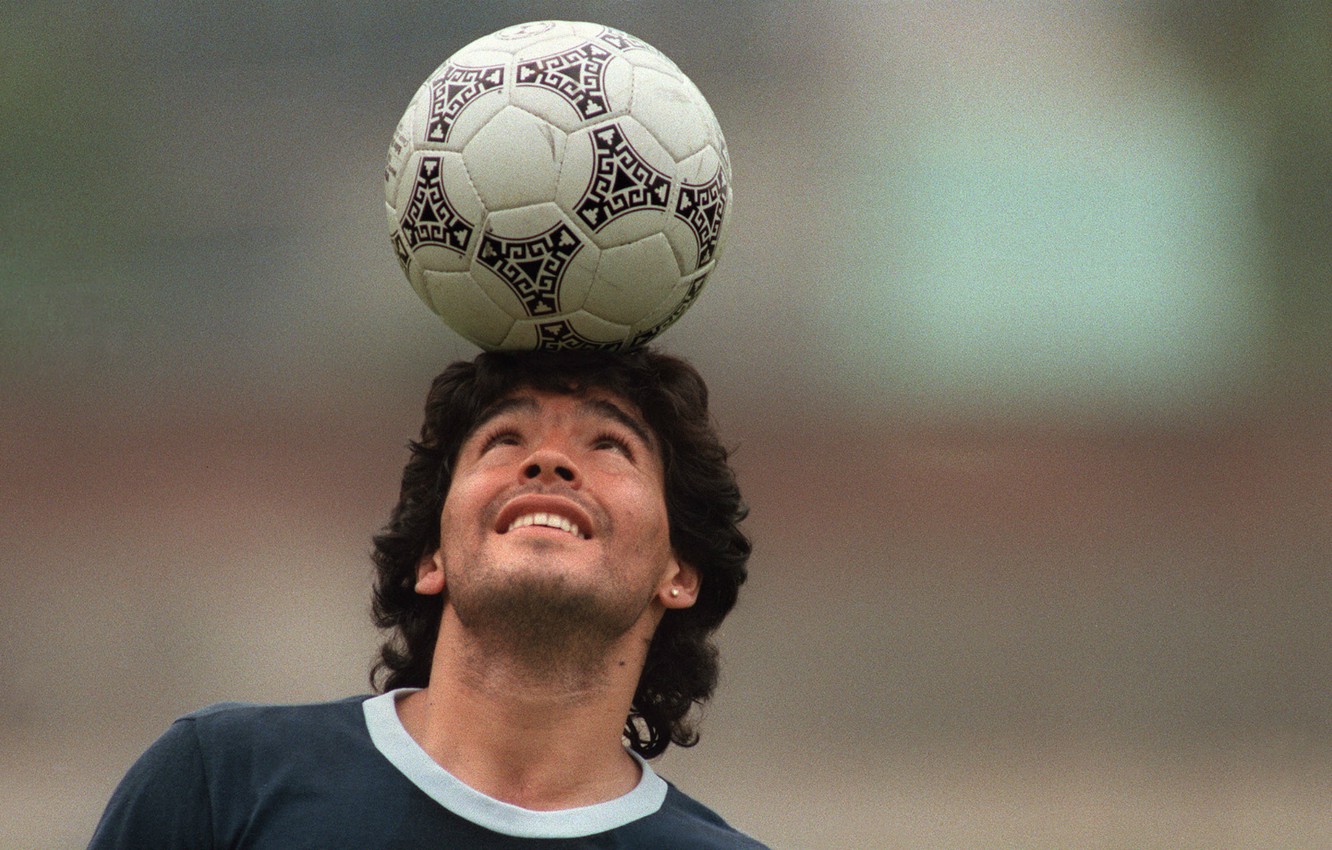 Wallpaper football, the ball, Mexico, earring, Fluff, Argentina, shackle, striker, Legend, attacking midfielder, Diego Maradona, Michelangelo from football, Soccer star, World Cup 1986, Star barrel, A dozen image for desktop, section спорт