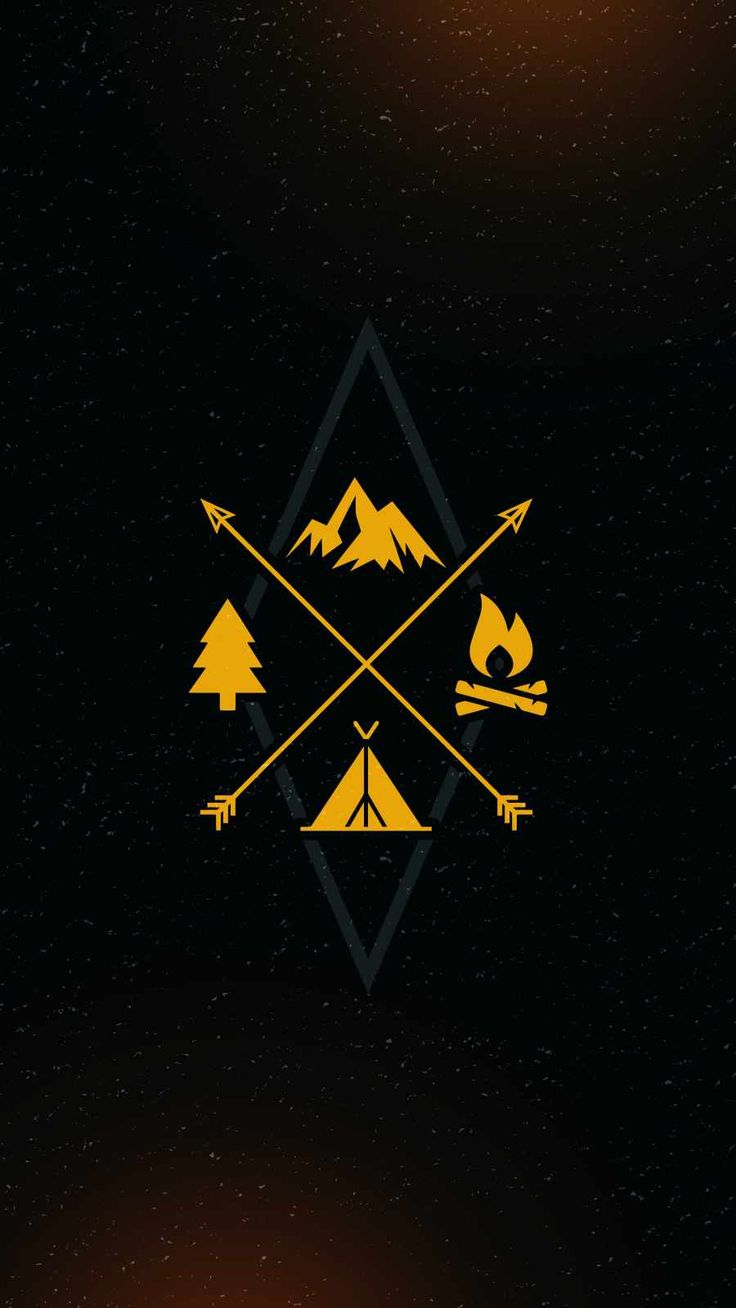 Camping Logo Wallpaper, iPhone Wallpaper. iPhone wallpaper, Crazy wallpaper, Wallpaper