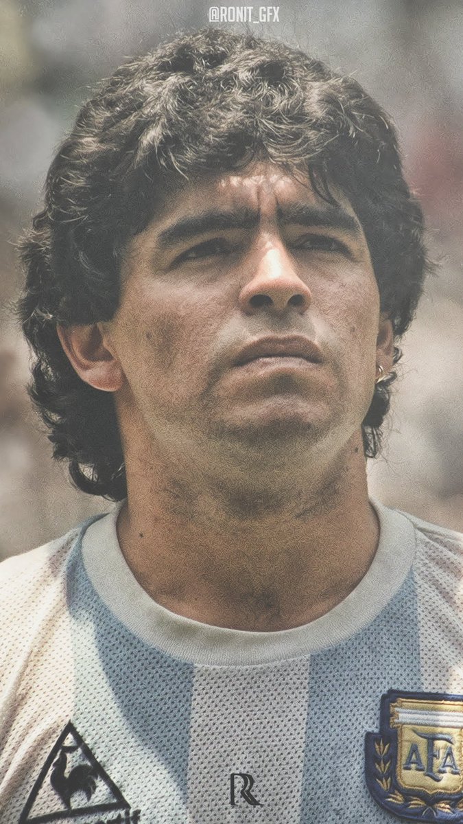 Ronit Maradona Lock Screen Wallpaper. #DiegoMaradona #Argentina #Classics #GFX RTs are appreciated