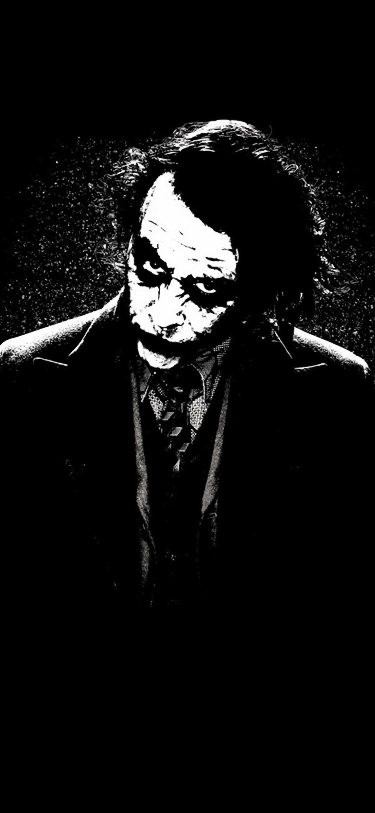 The Joker Batman Black White Painting Art iPhone Wallpapers Free Download