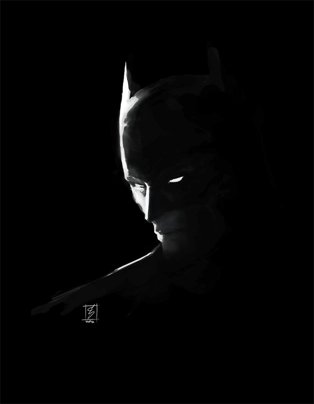 48+] Black and White Batman Wallpapers