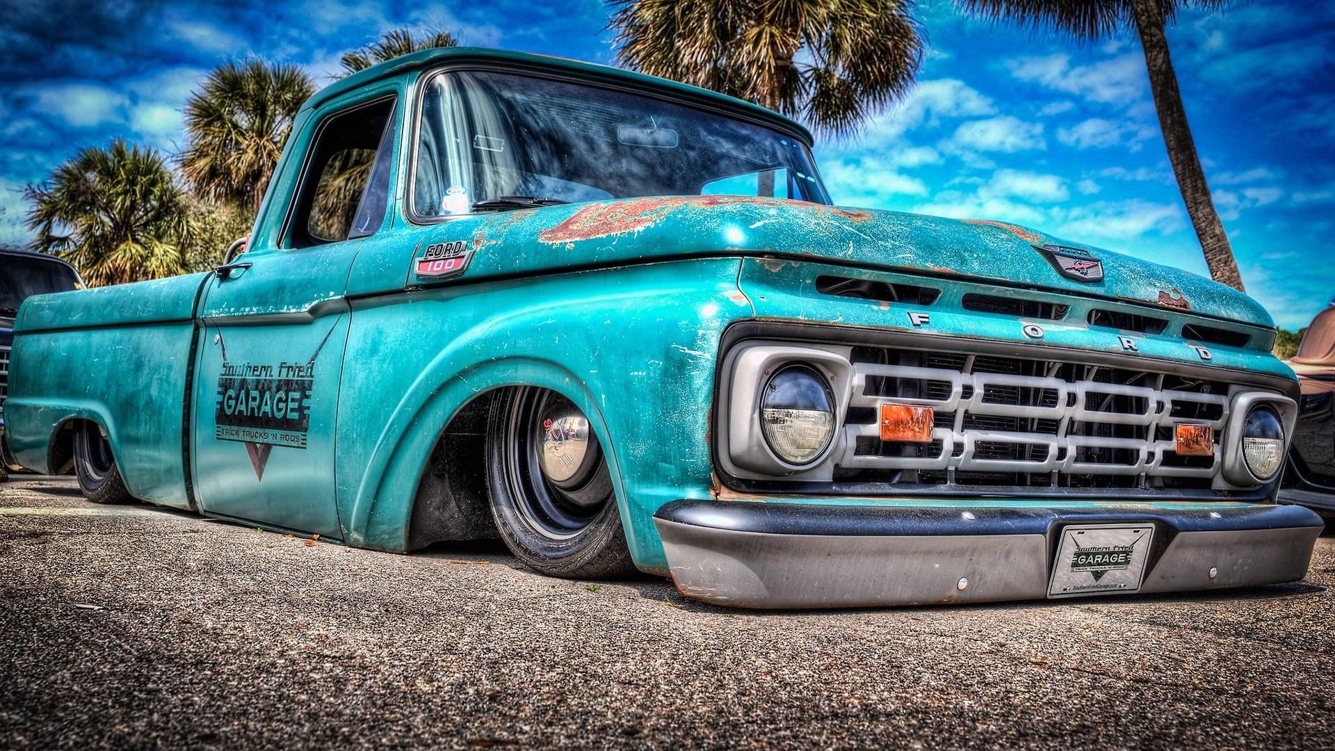 Wallpaper Pickup Truck, Vintage Car
