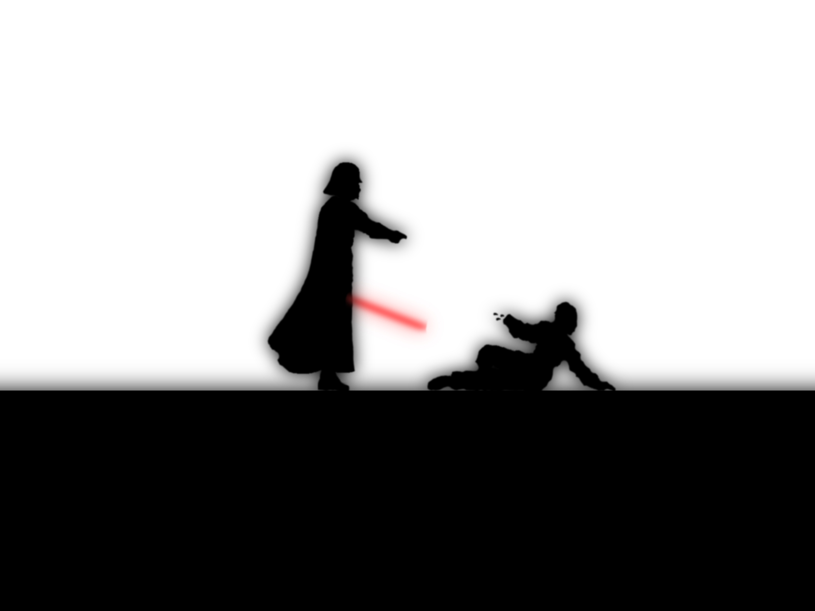 Darth Vader, Luke Skywalker, Star Wars, Silhouette Wallpaper HD / Desktop and Mobile Background