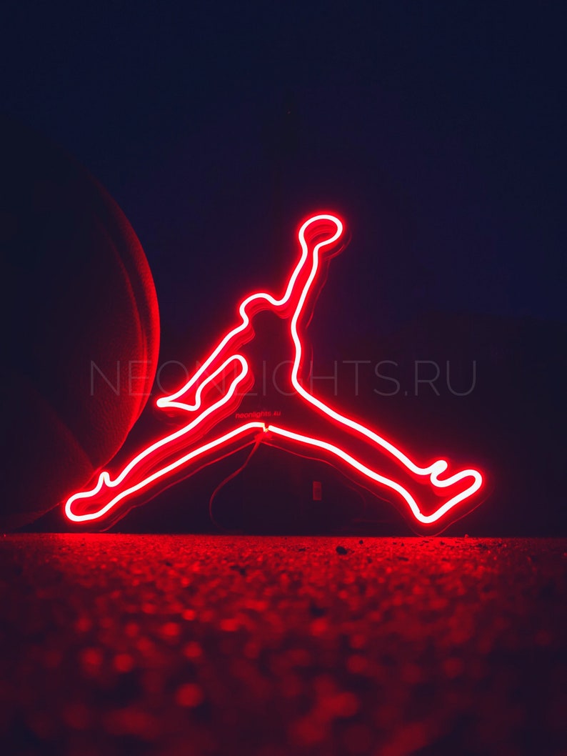 Jordan Neon Sign Air Jordan Michael Jordan Neon Light on